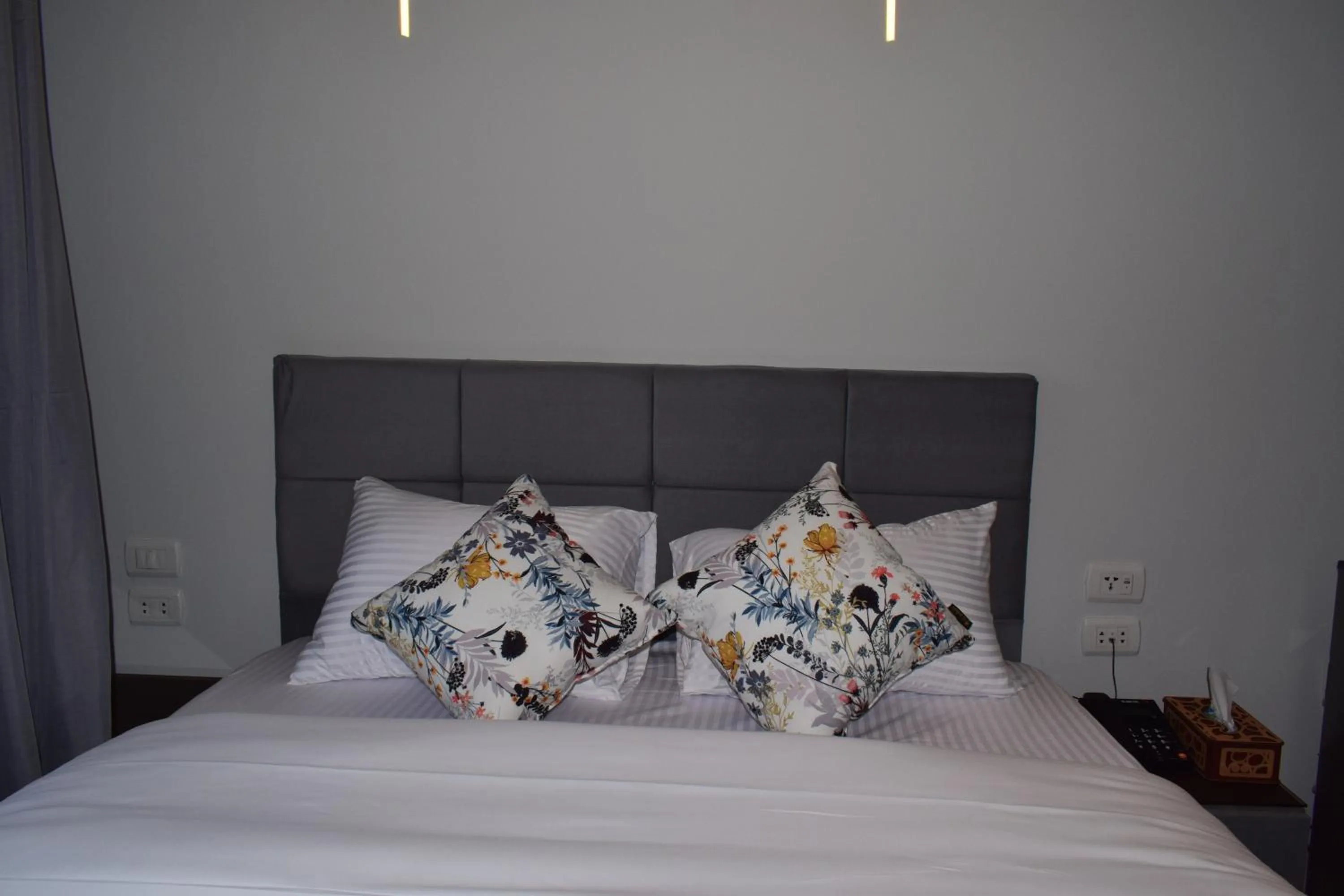 Bed in pyramids grand museum inn