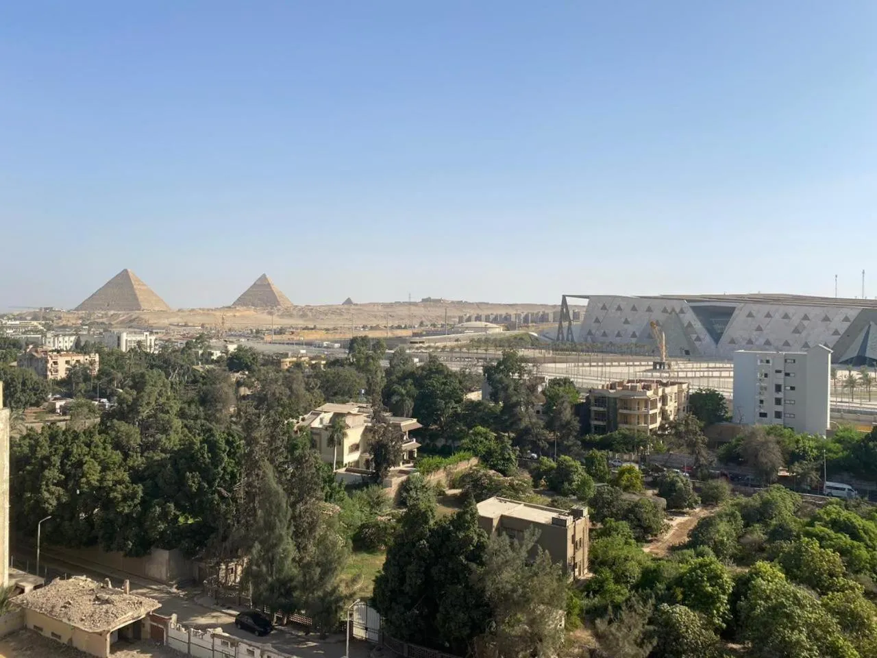 City view in pyramids grand museum inn