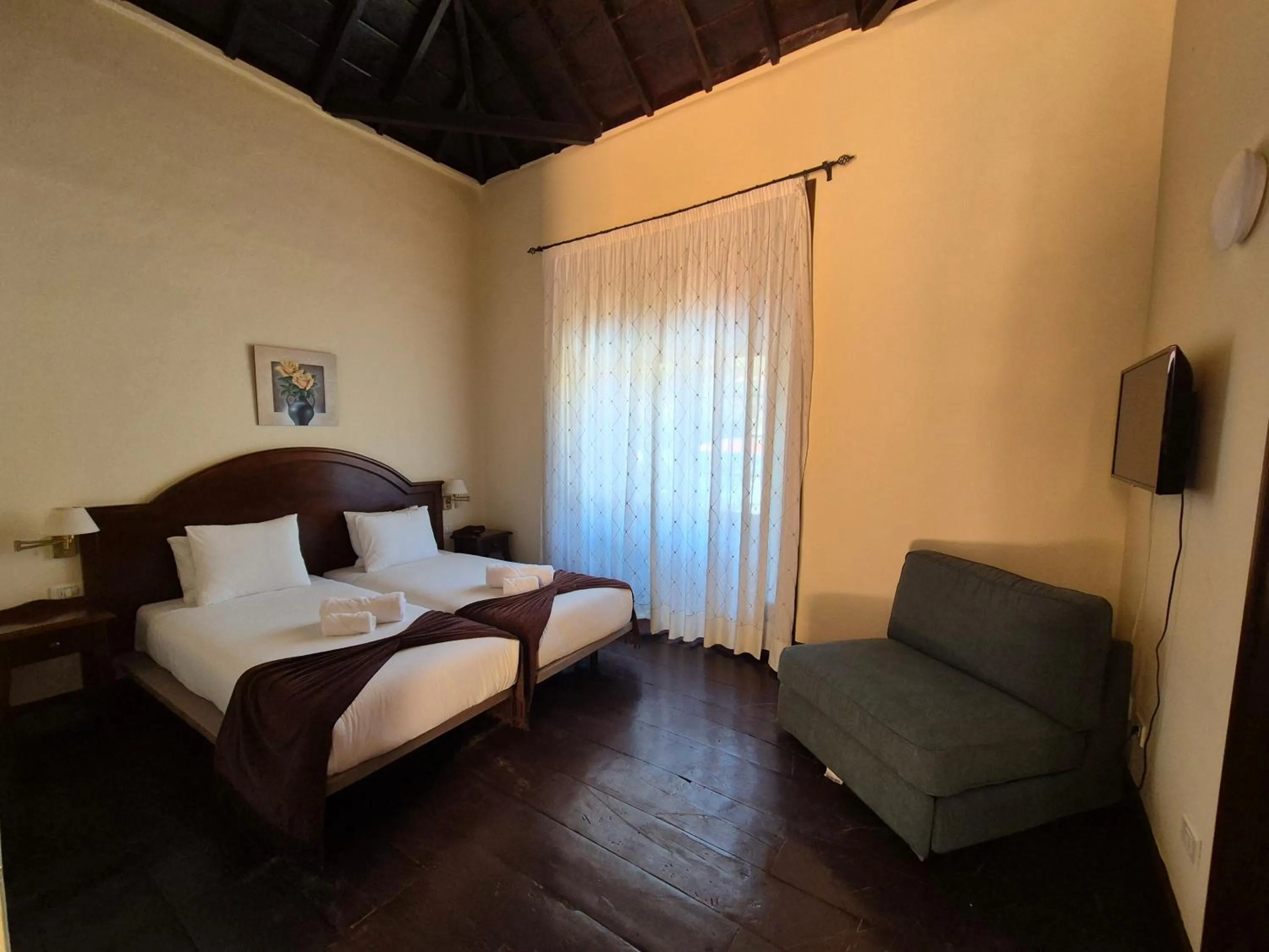 Bed in Tamahuche Hotel Rural