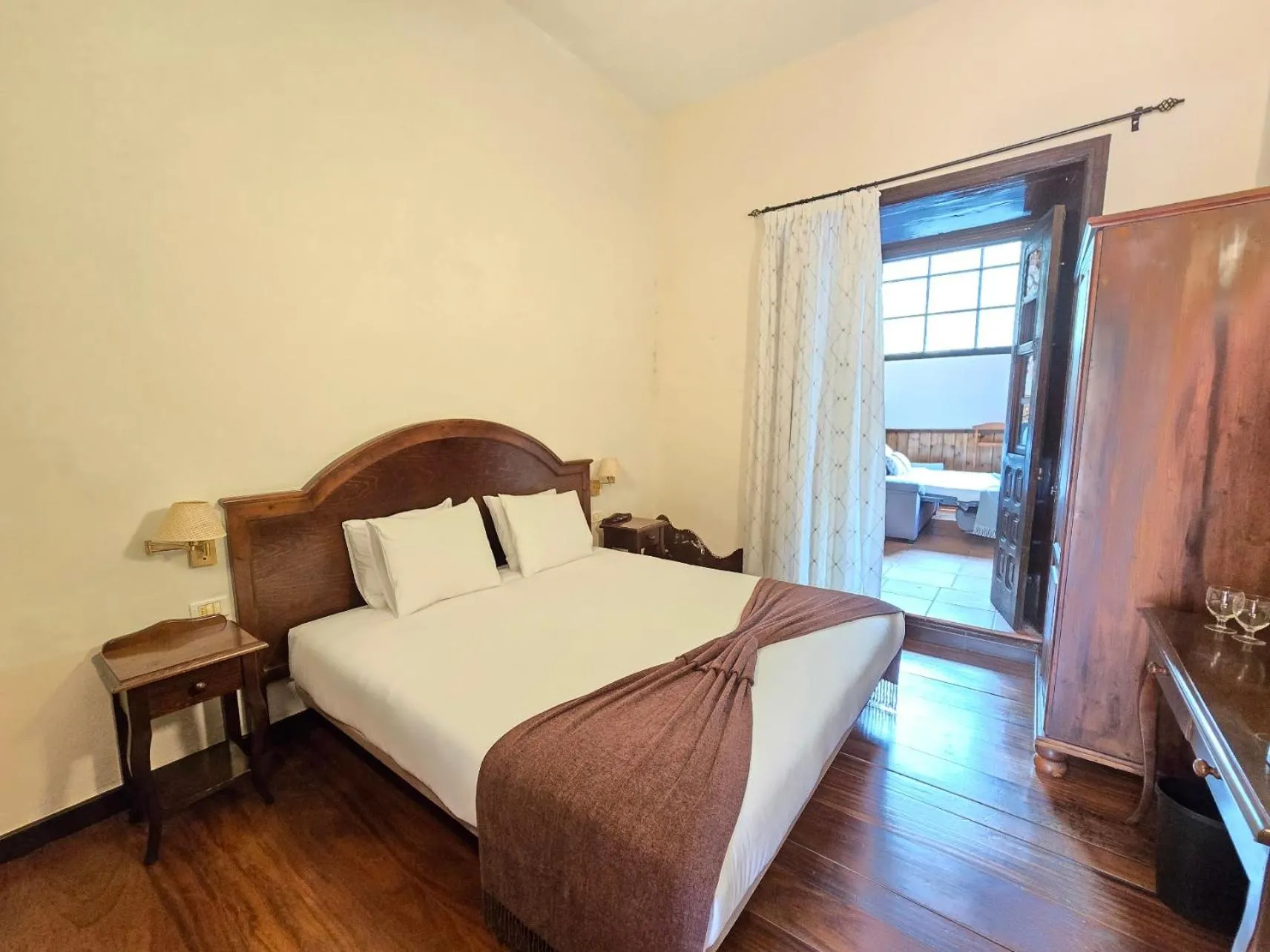 Bed in Tamahuche Hotel Rural