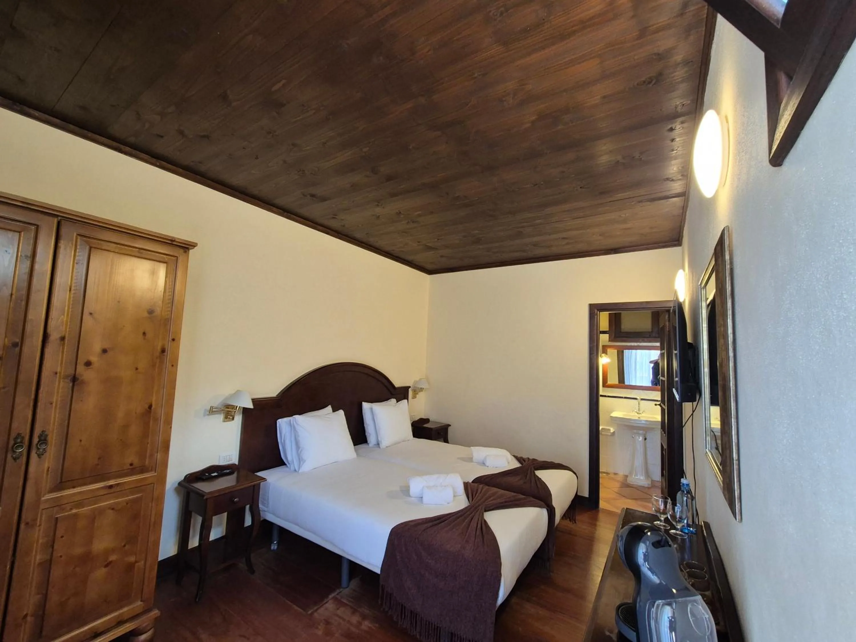 Bed in Tamahuche Hotel Rural