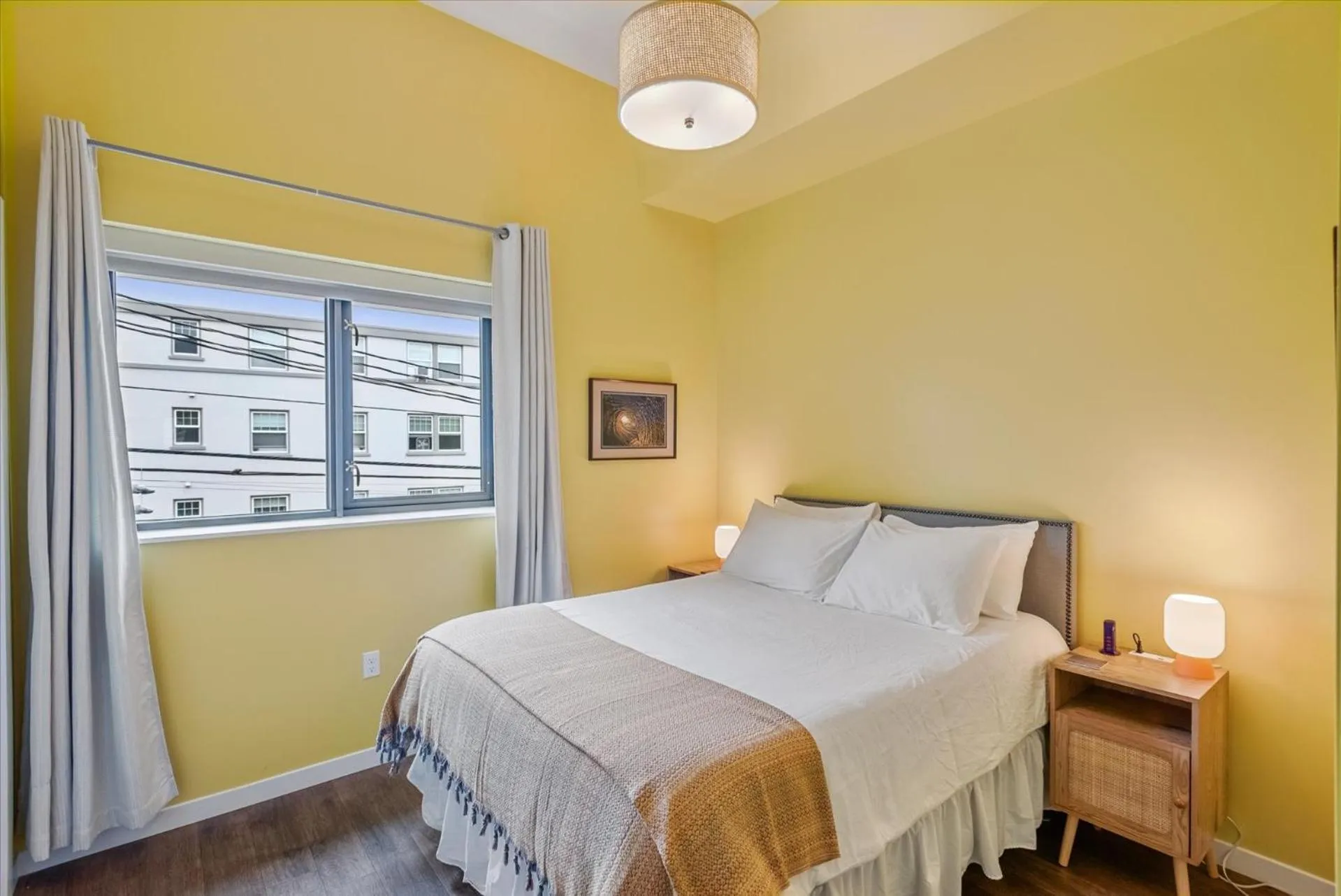 Bed in VioletSuitesPDX Boutique Hotel