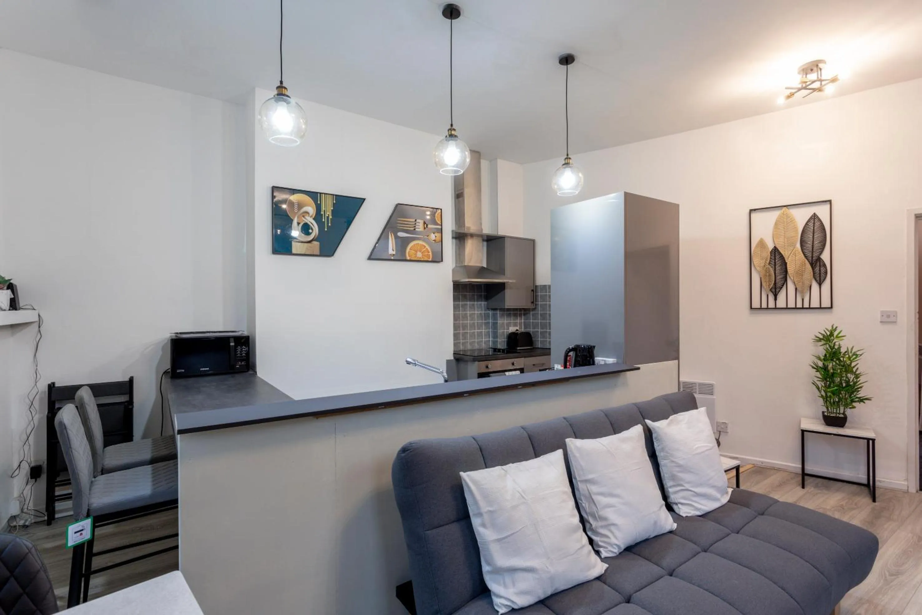 Kitchen or kitchenette in Oxford Row Apartments, Leeds City Centre