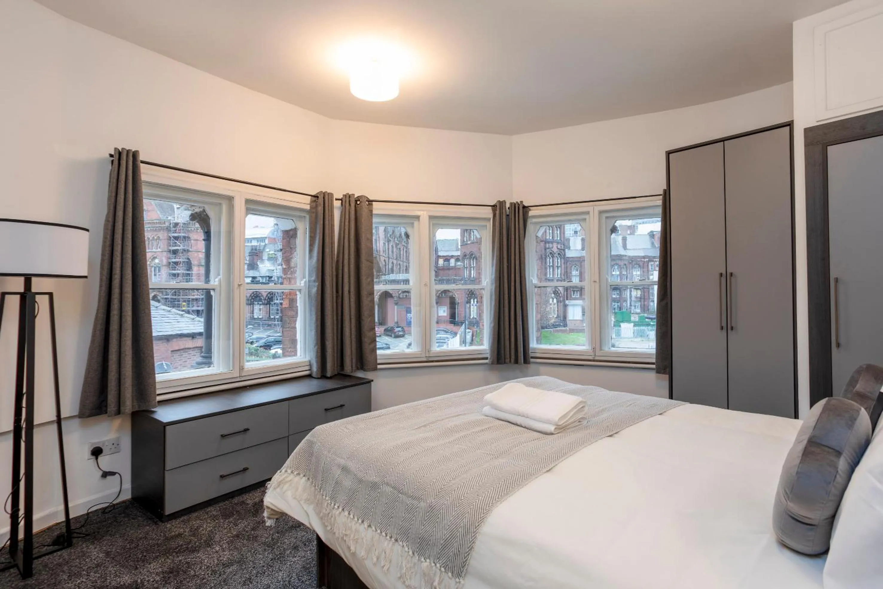 Bedroom in Oxford Row Apartments, Leeds City Centre