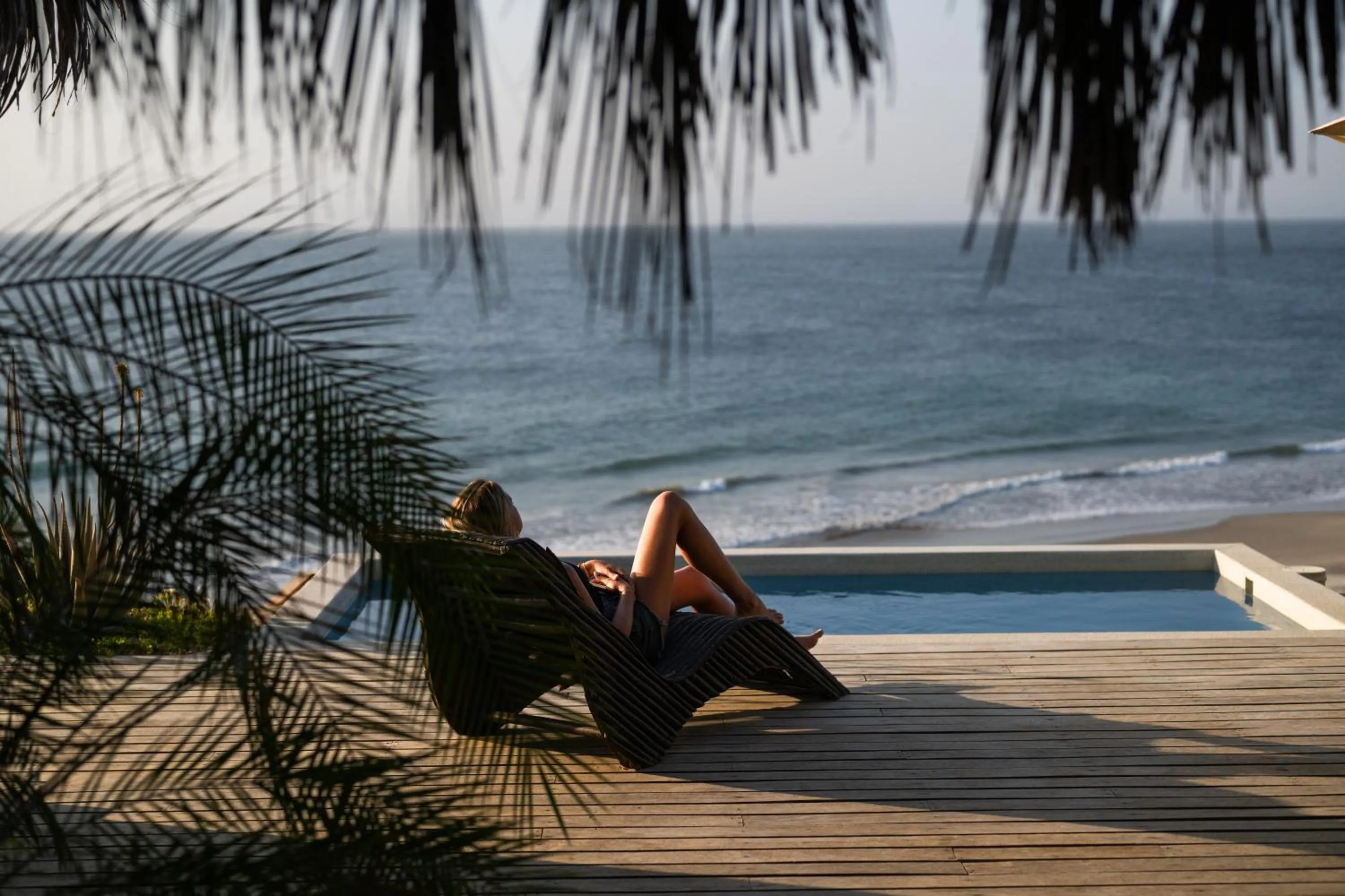 Pool view in La Playa