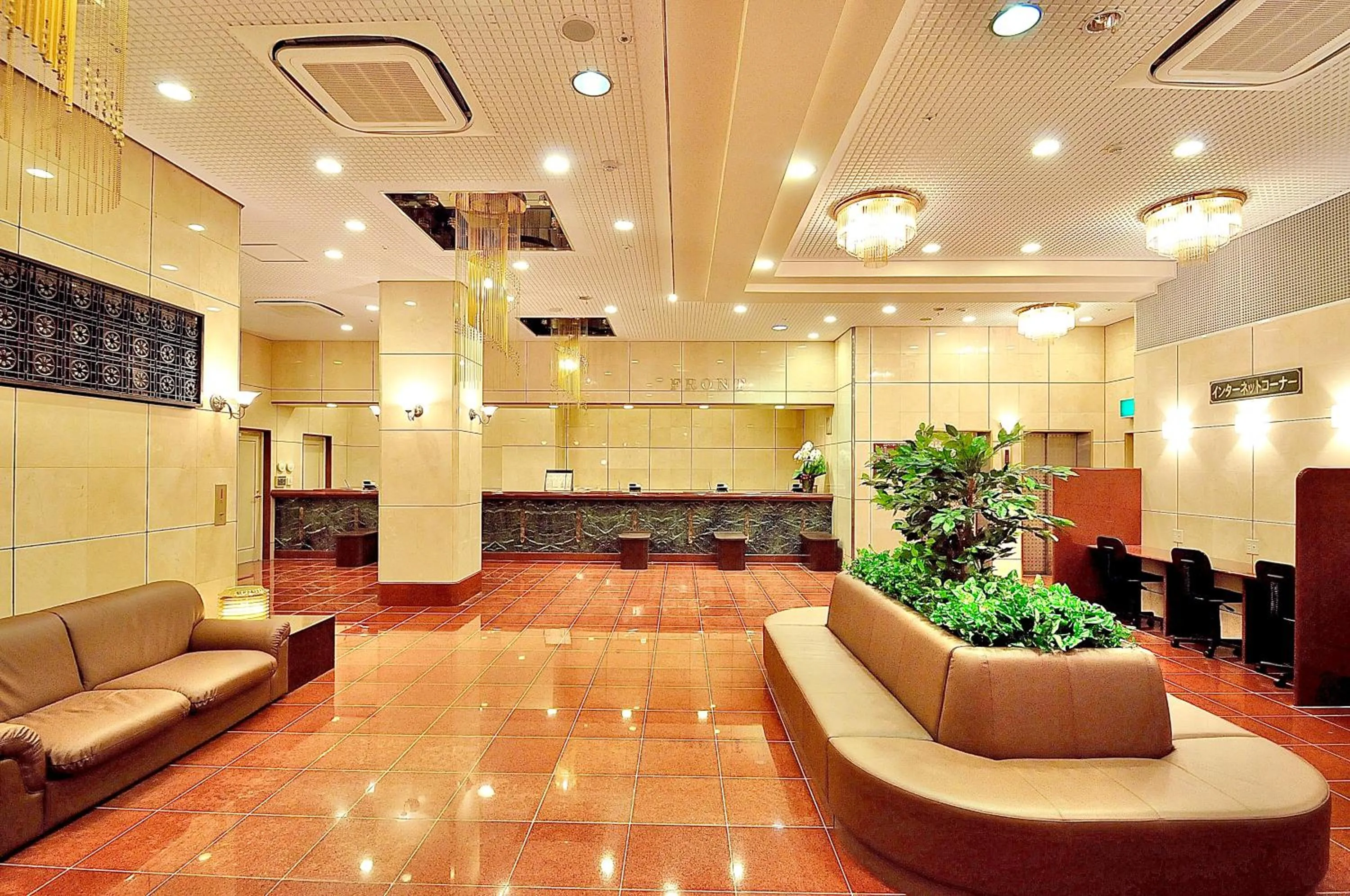 Lobby or reception in Okayama Universal Hotel Annex