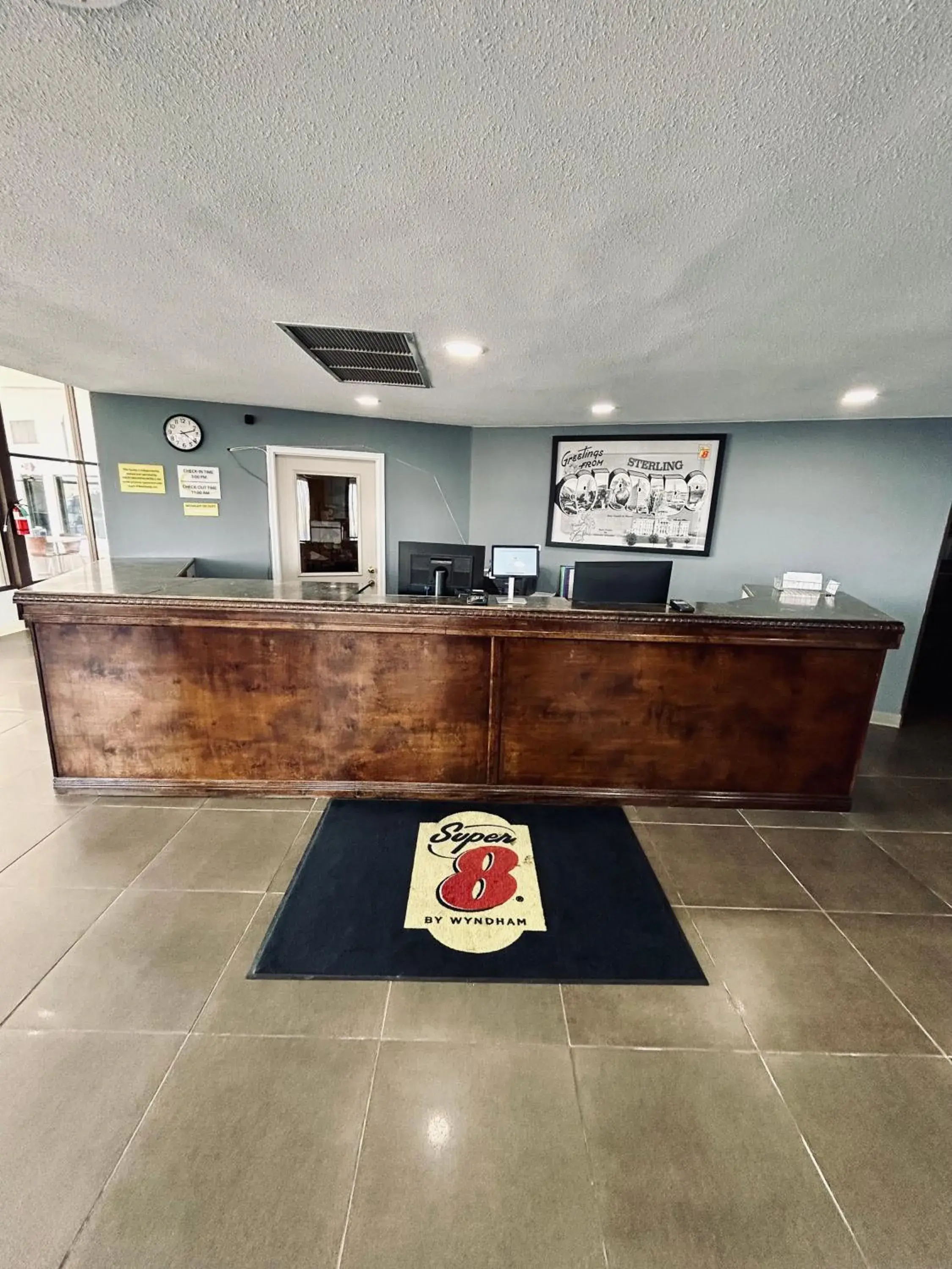 Lobby or reception in Super 8 by Wyndham Sterling CO Lobby or reception in Super 8 by Wyndham Sterling CO