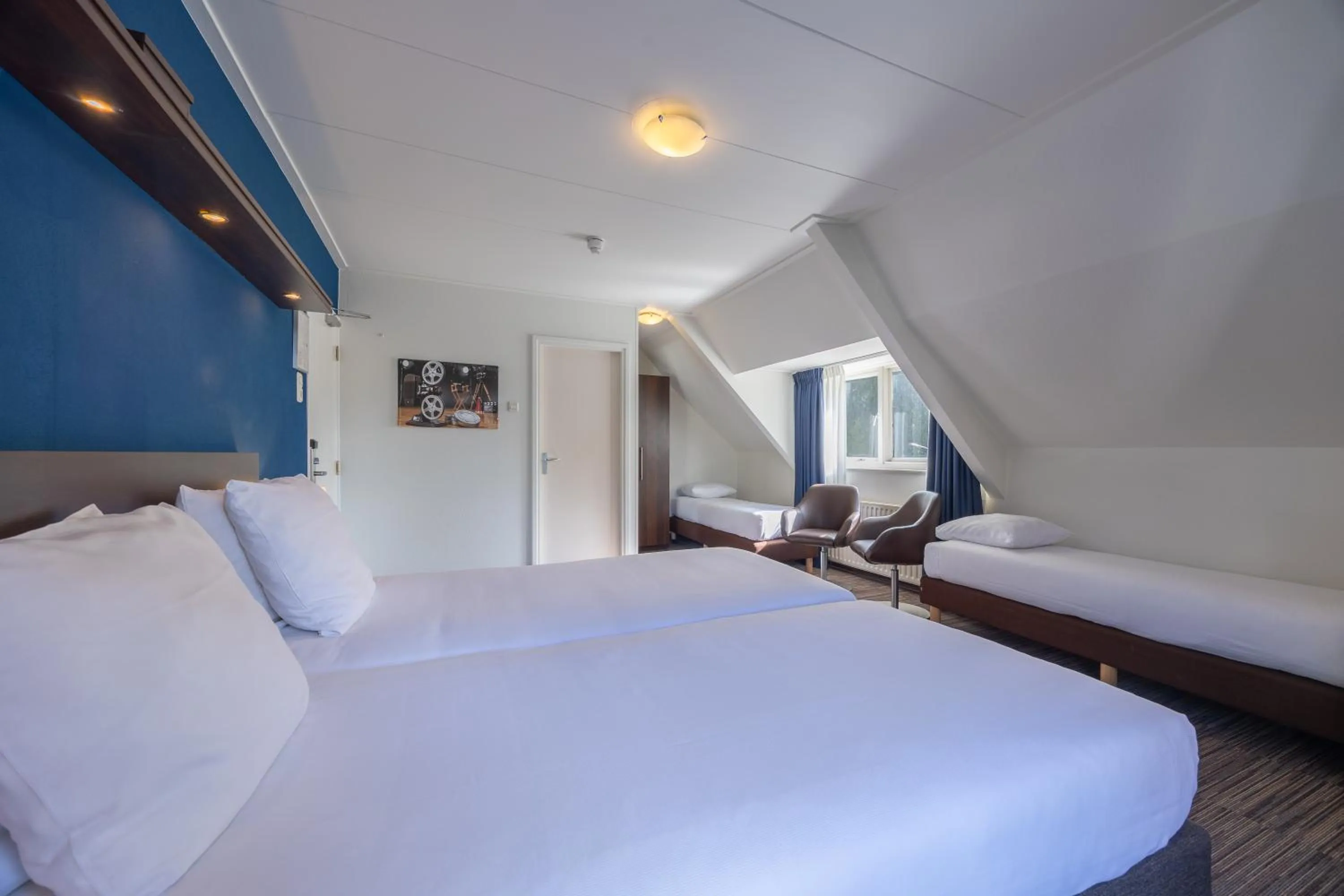 Bedroom, Bed in Amrâth Hotel Media Park Hilversum