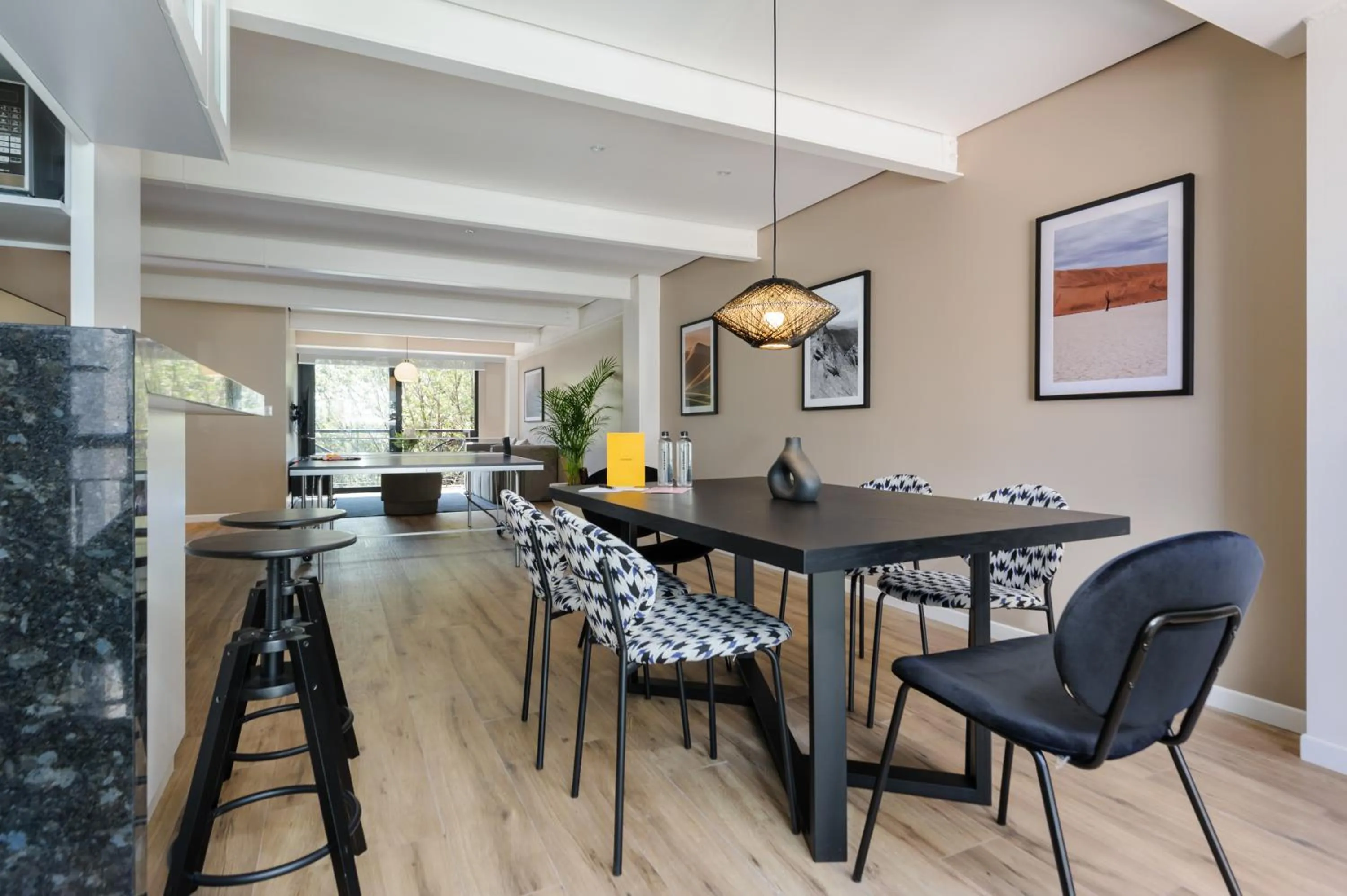 Dining area in Nuevo Leon 155 by Wynwood House