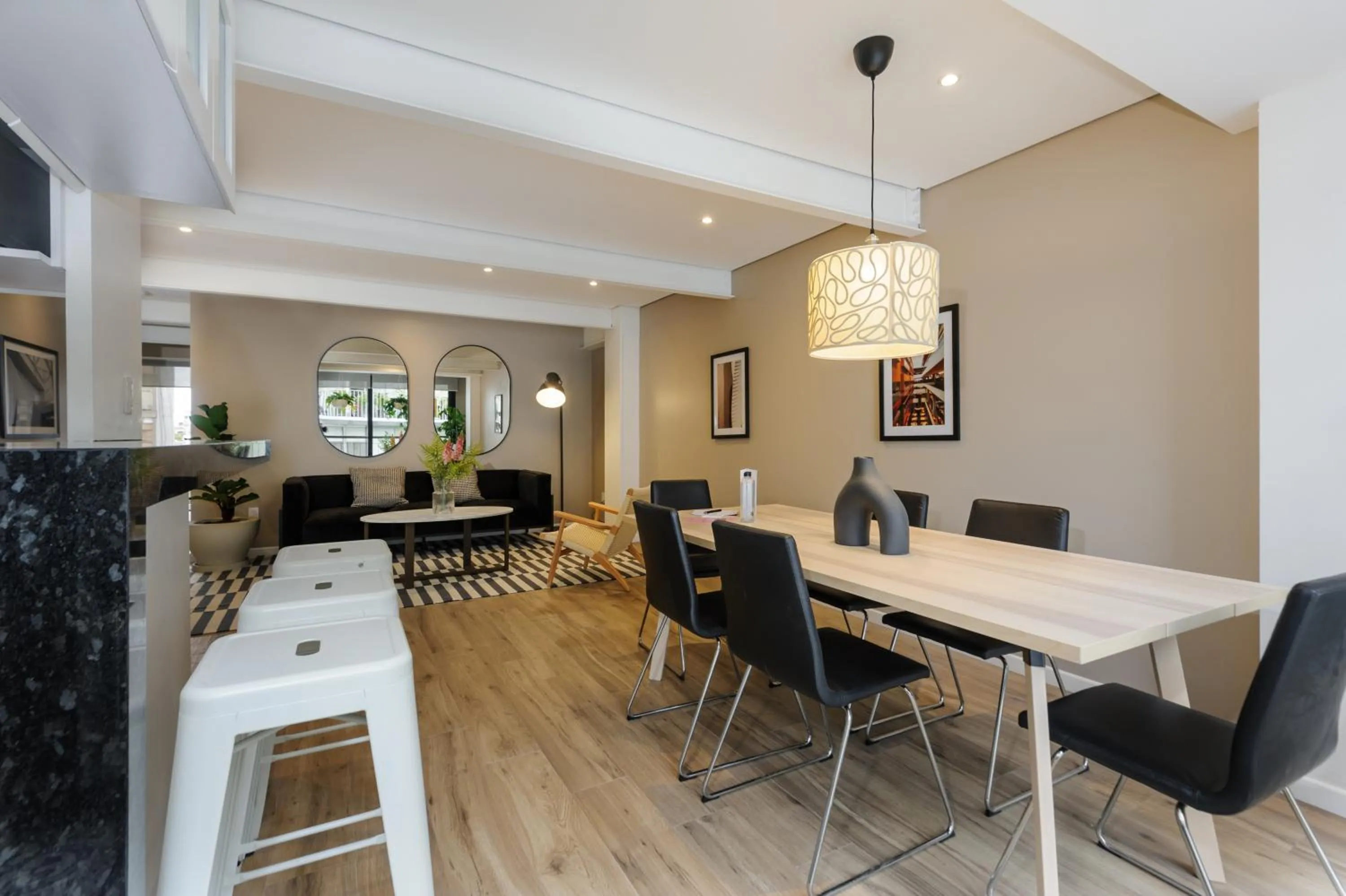 Dining area in Nuevo Leon 155 by Wynwood House