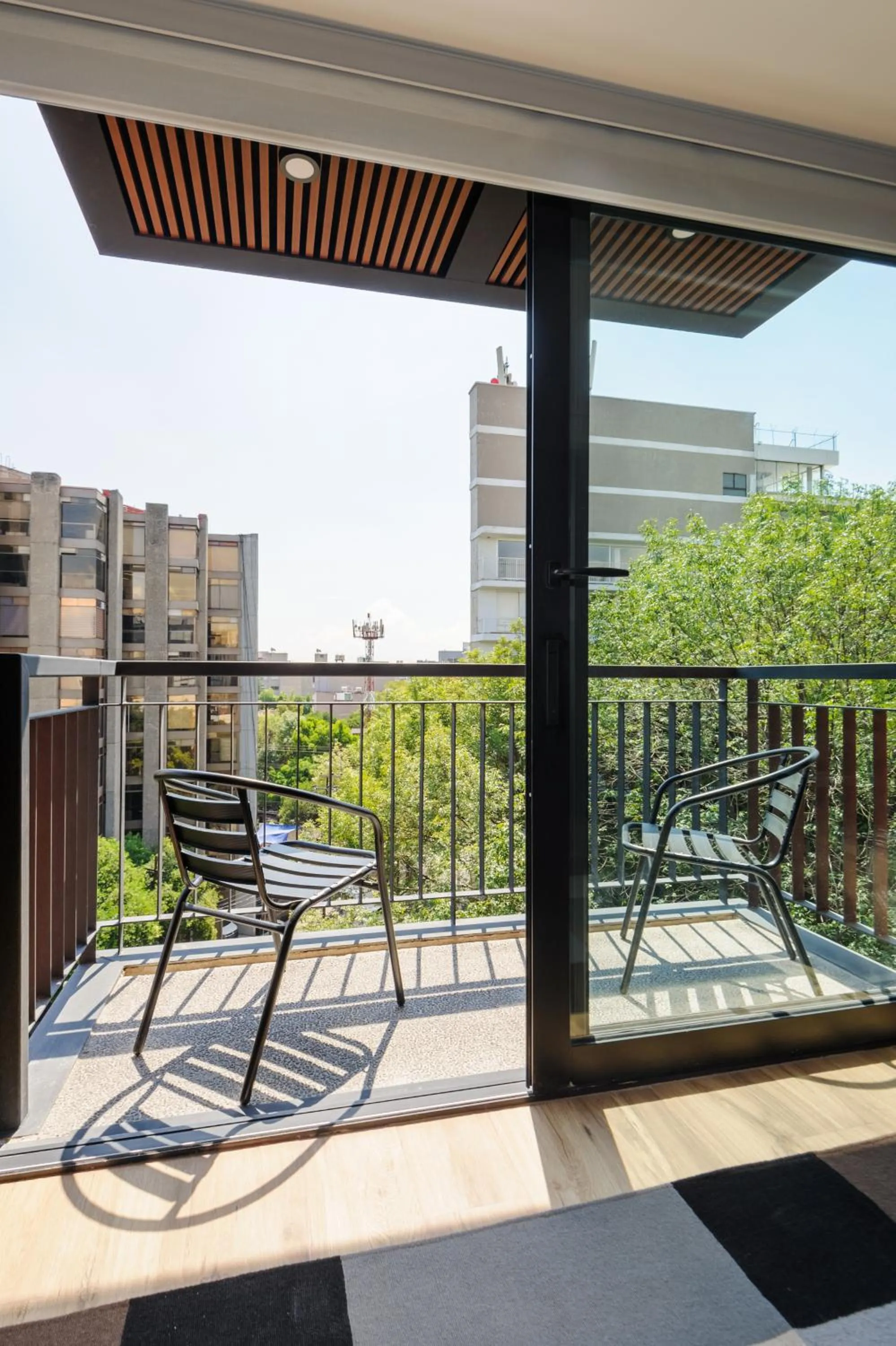 Balcony/Terrace in Nuevo Leon 155 by Wynwood House
