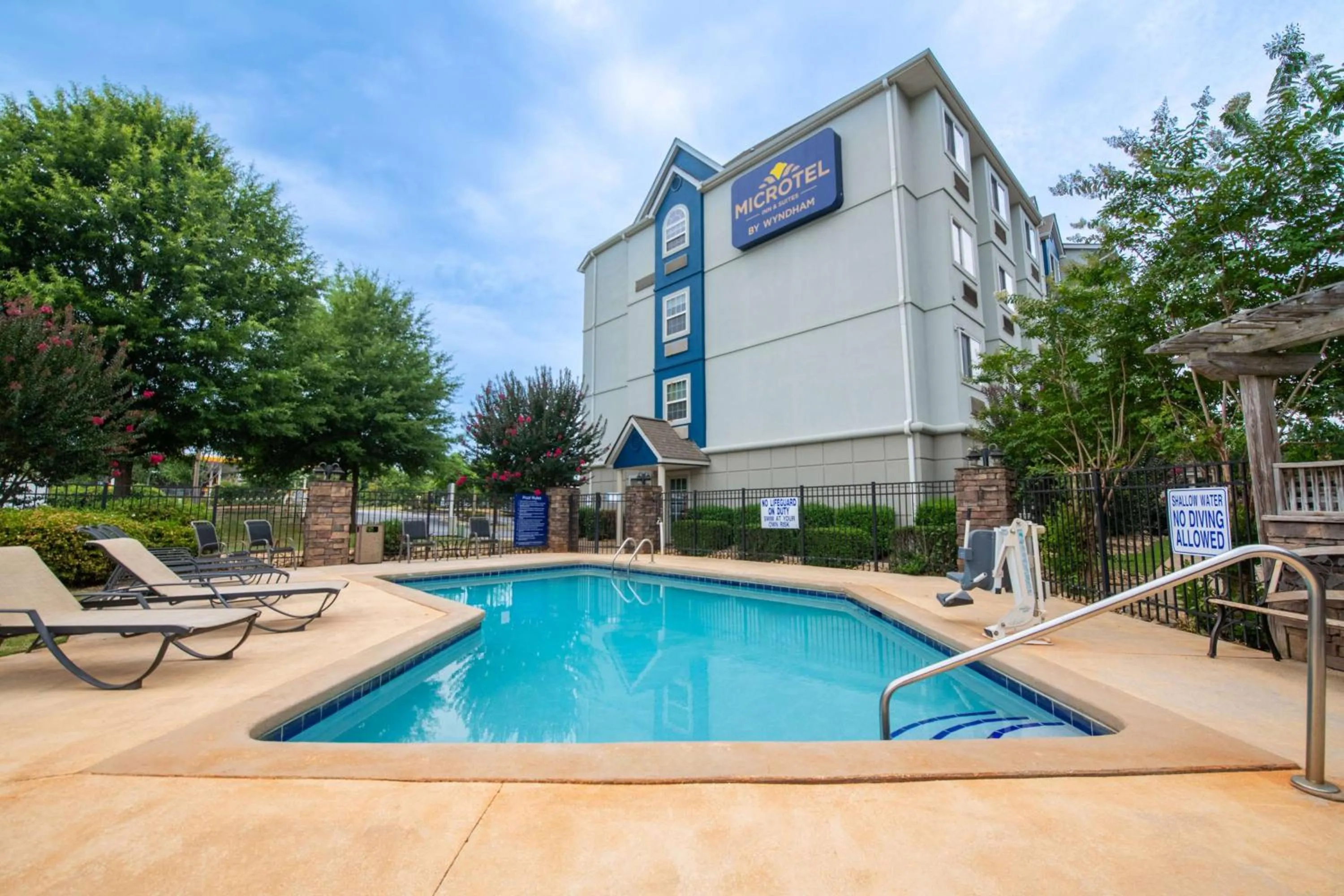 Pool view in Microtel Inn and Suites by Wyndham Anderson SC