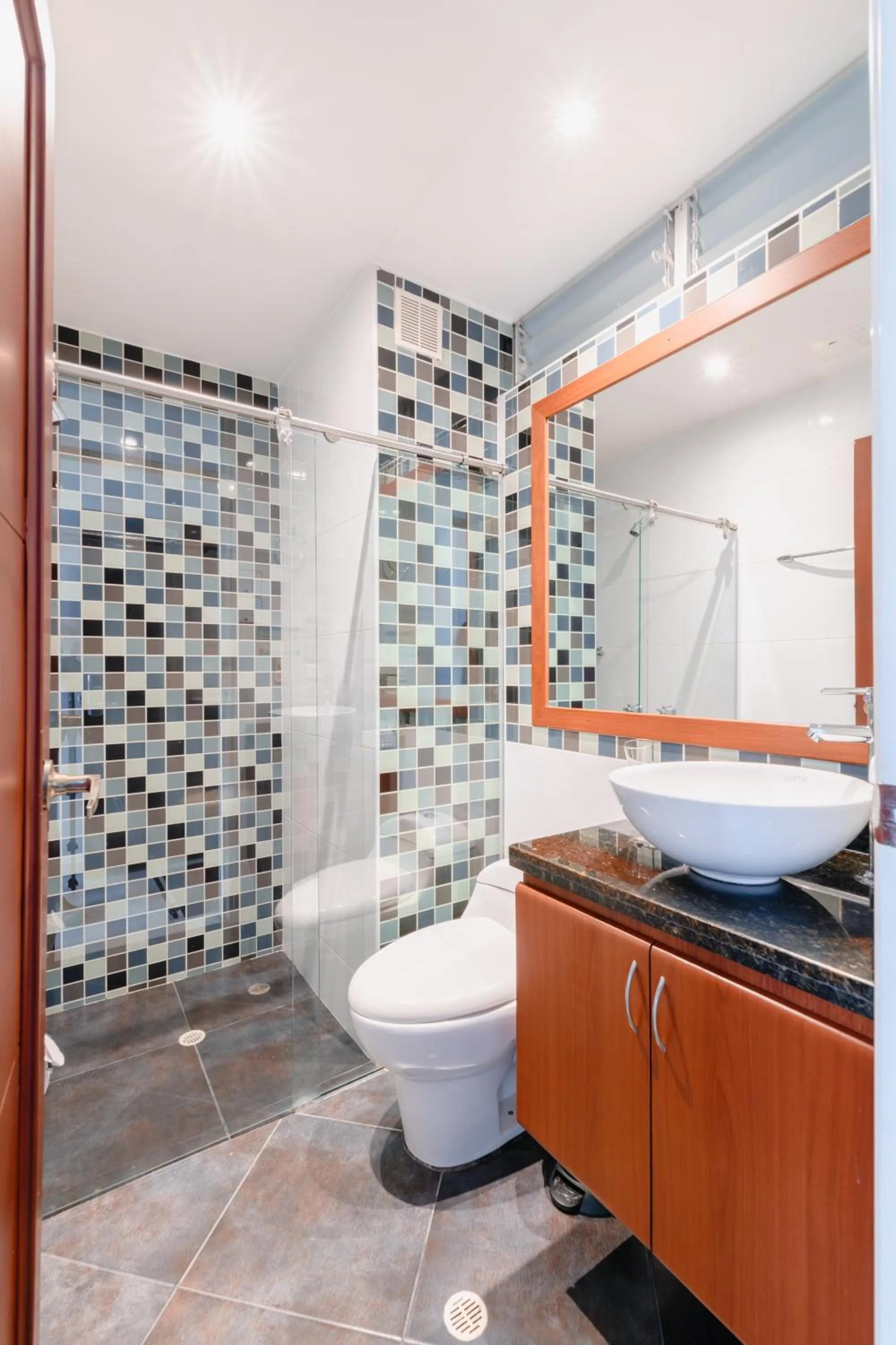 Shower in Hotel Parque 63