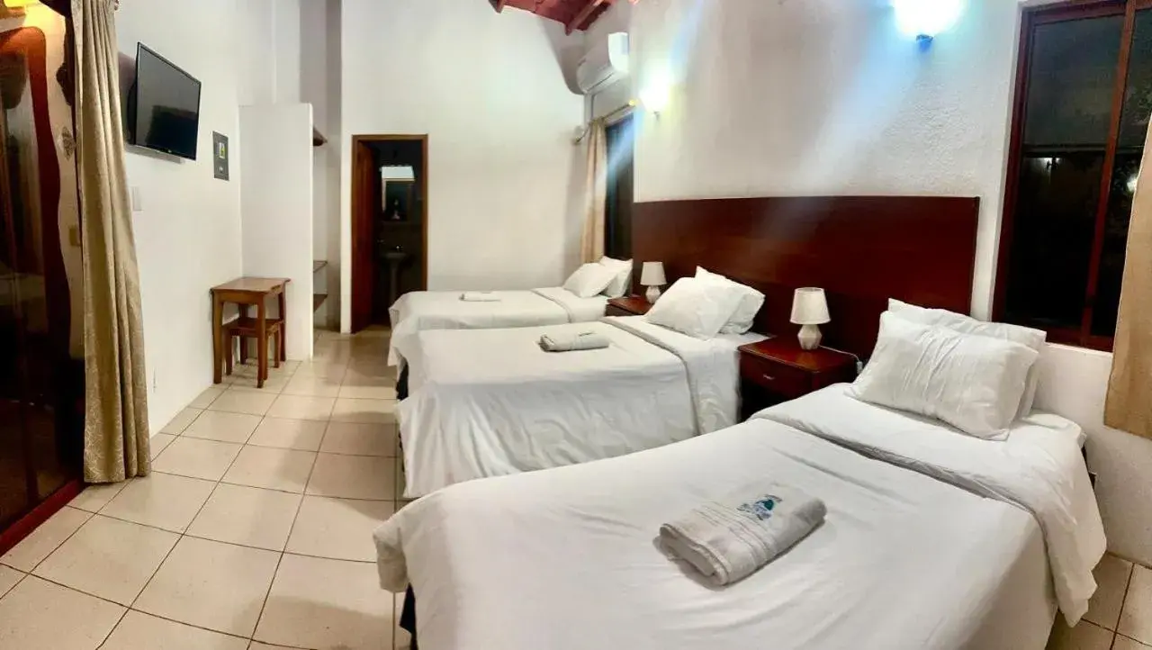 Triple Room with Pool View in Piedras Blancas Lodge Triple Room with Pool View in Piedras Blancas Lodge