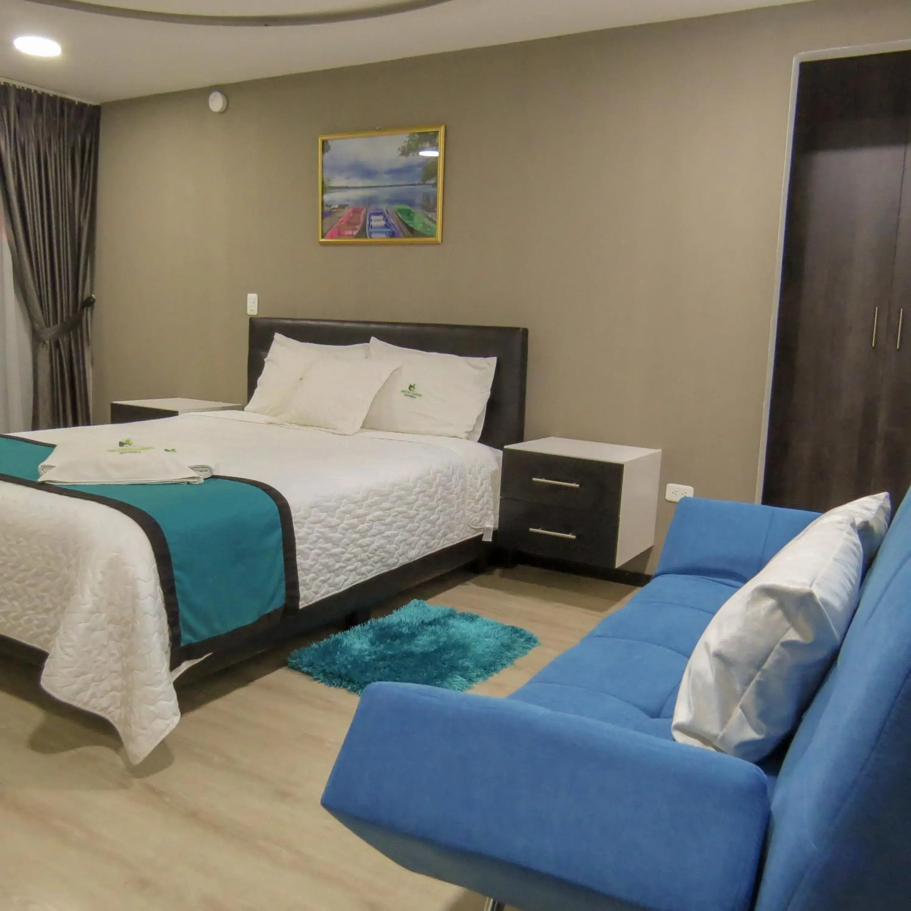 Bed in Hosteria Airport Garden Bed in Hosteria Airport Garden