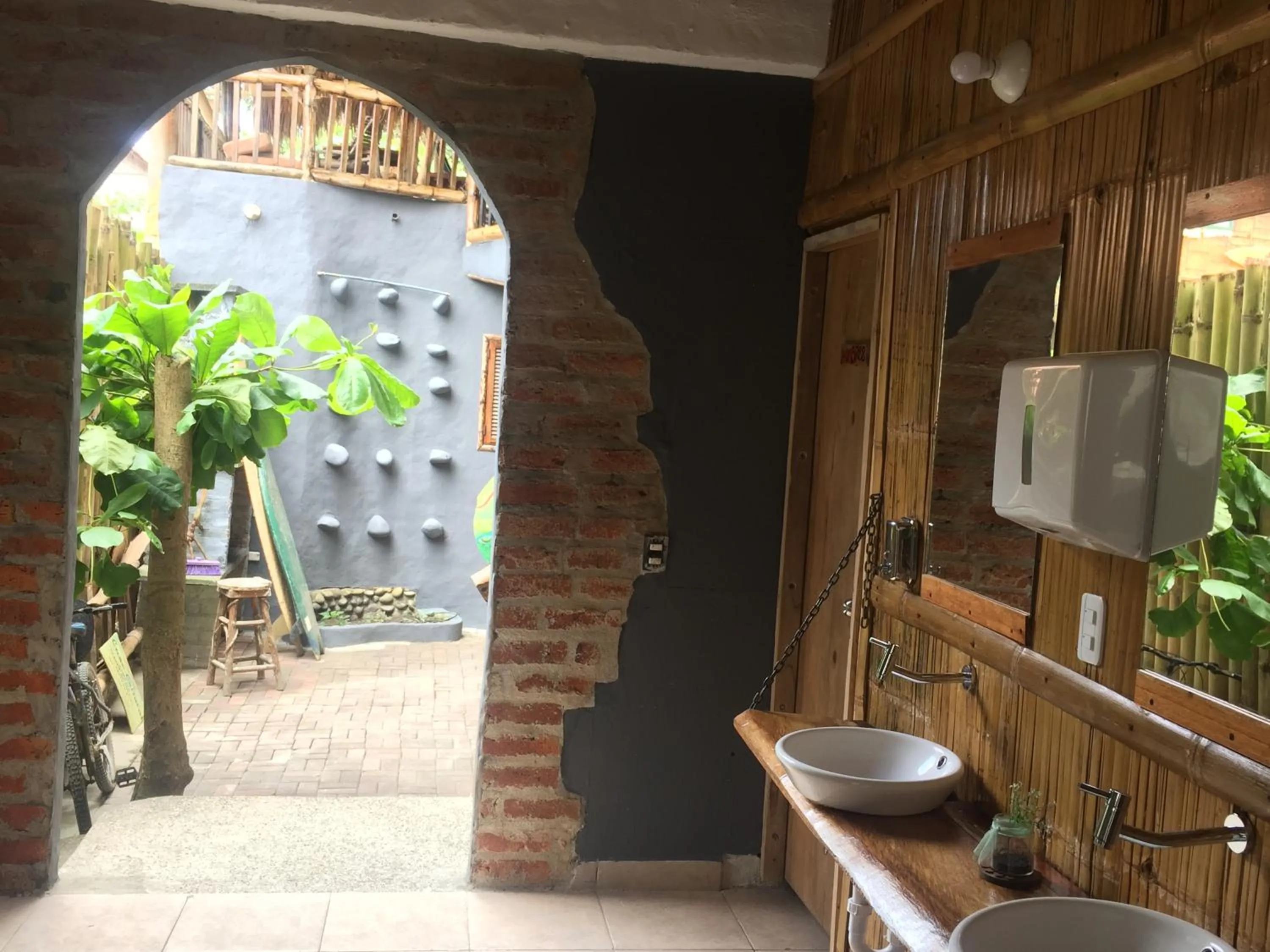 Property building in La Facha Hostal Restaurant Surf