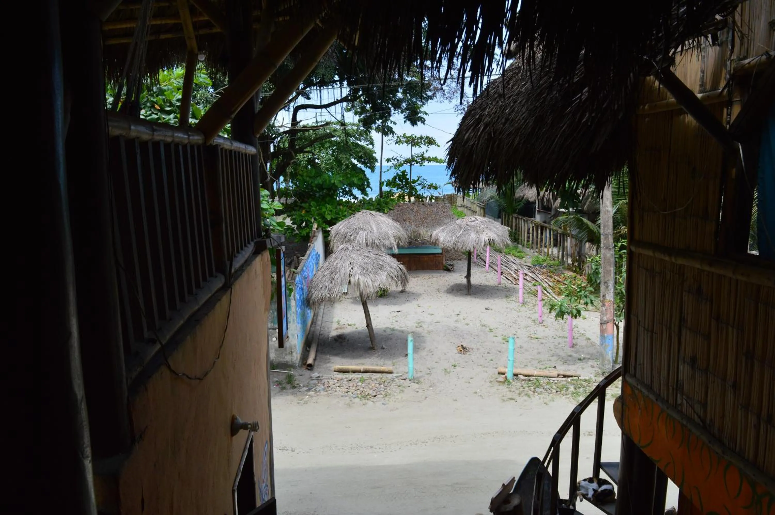 Sea view in La Facha Hostal Restaurant Surf