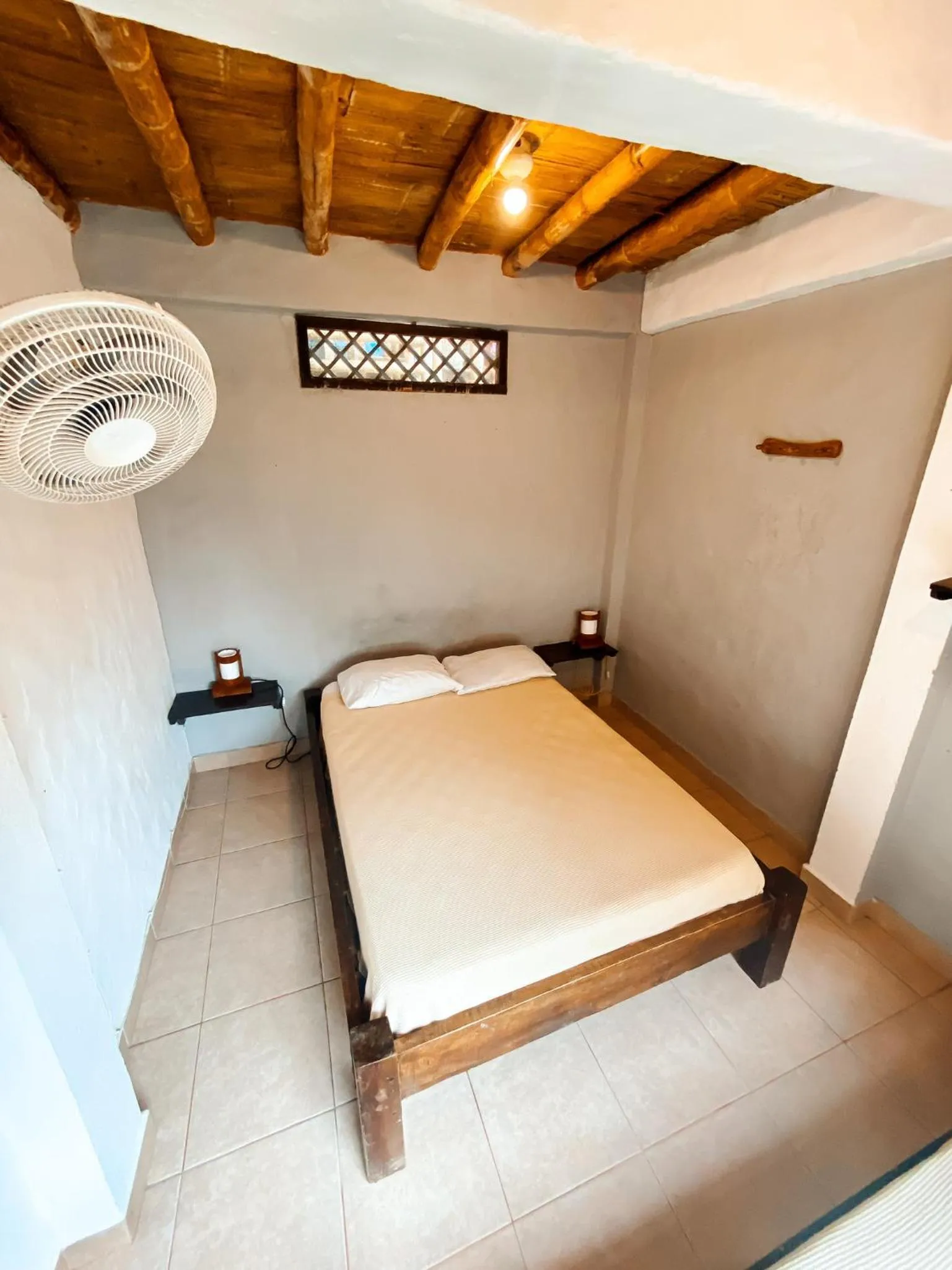 Bed in La Facha Hostal Restaurant Surf