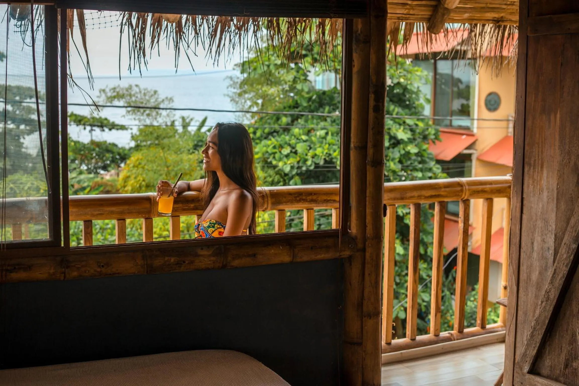 Balcony/Terrace in La Facha Hostal Restaurant Surf