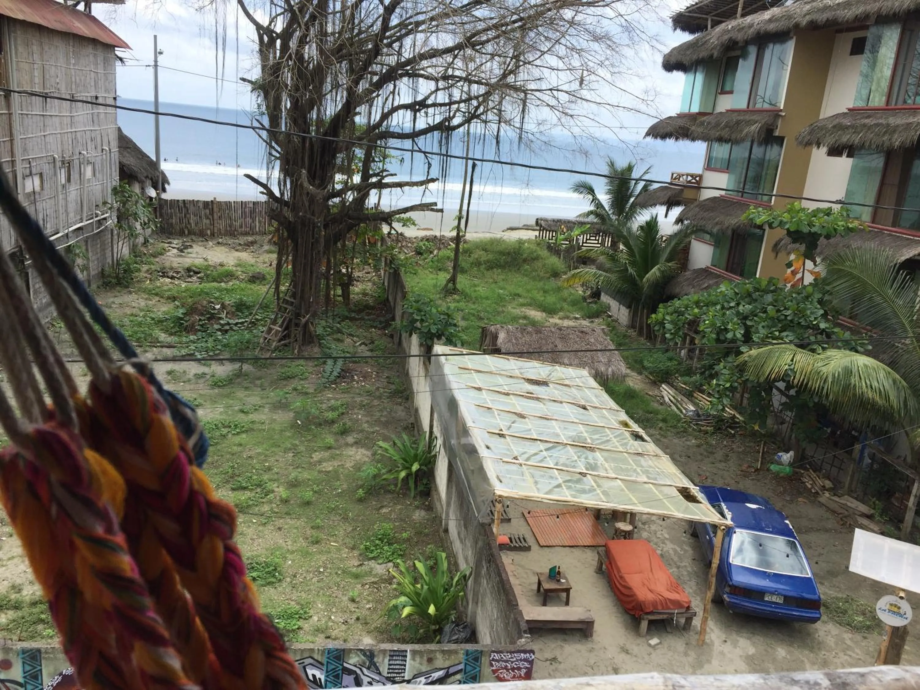 Sea view in La Facha Hostal Restaurant Surf