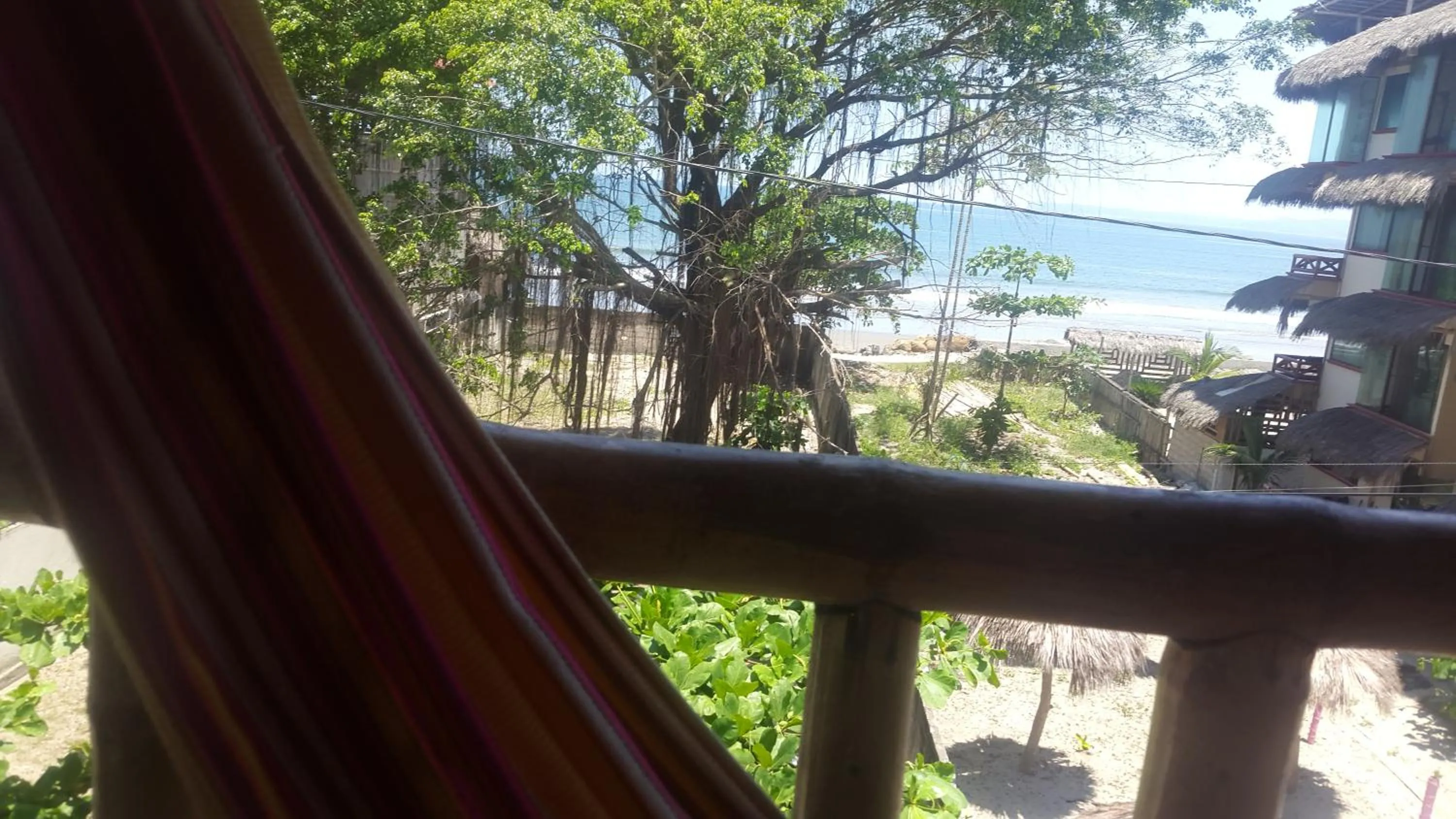 Balcony/Terrace in La Facha Hostal Restaurant Surf
