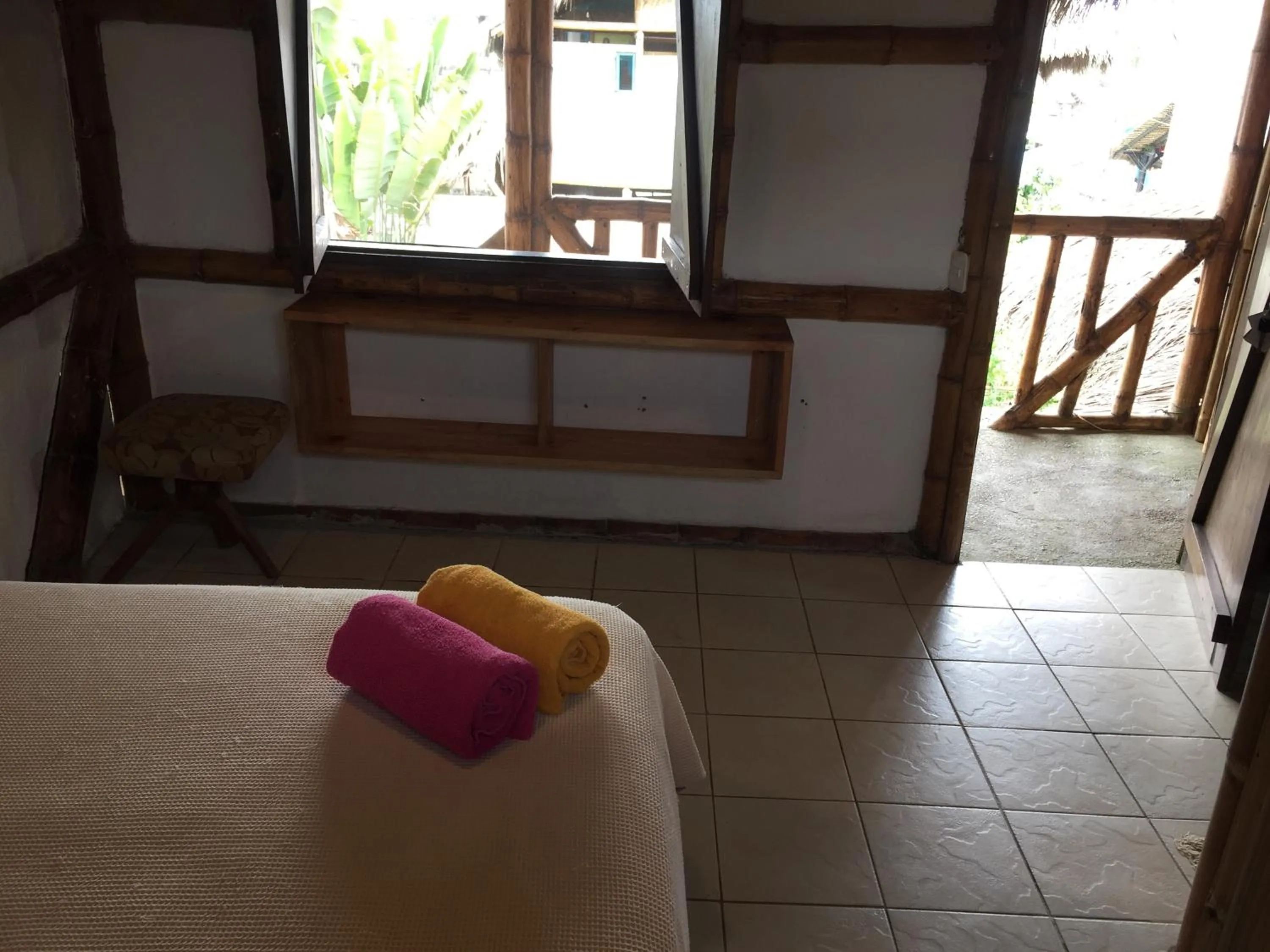 Bed in La Facha Hostal Restaurant Surf