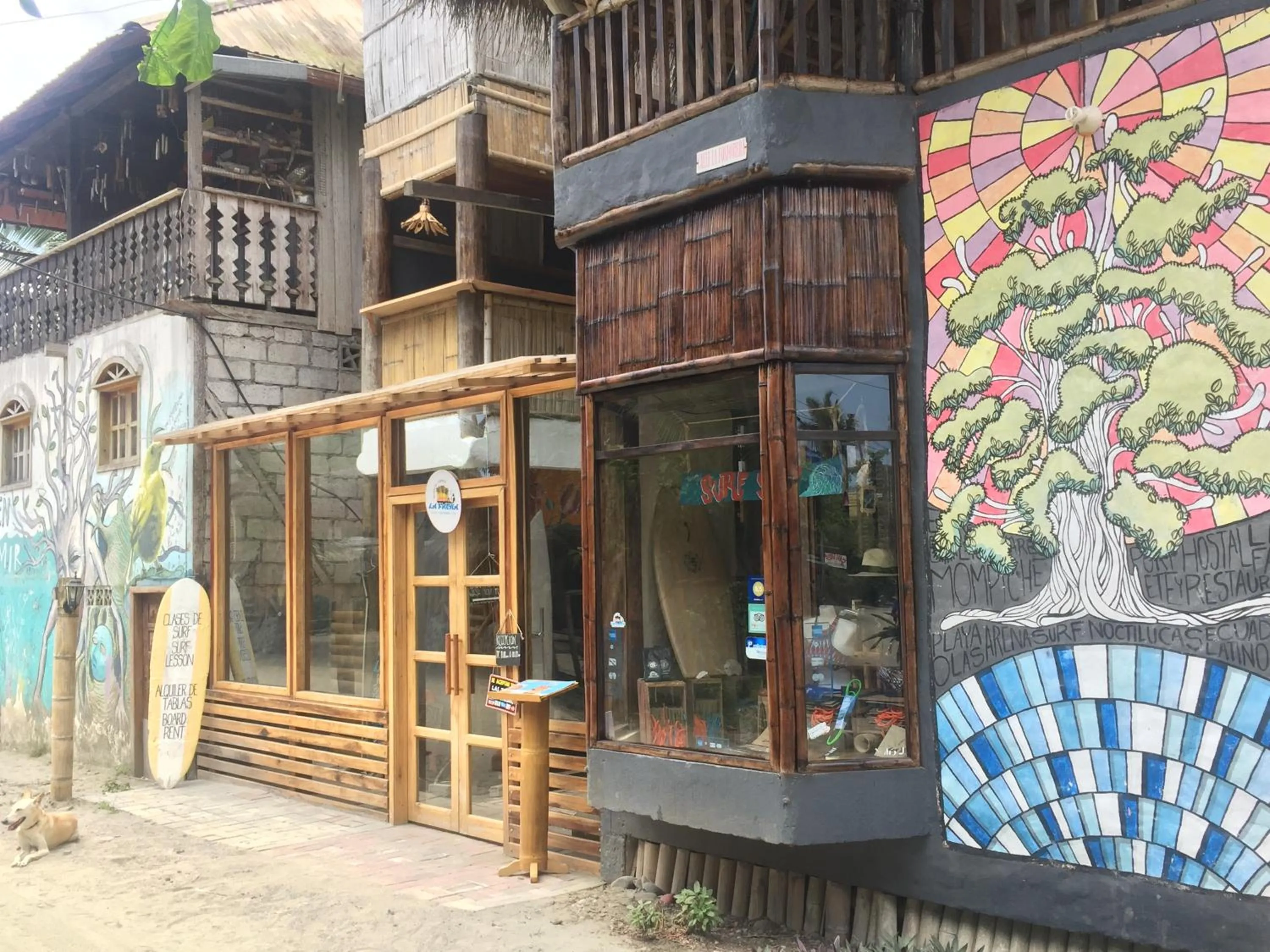 Property building in La Facha Hostal Restaurant Surf