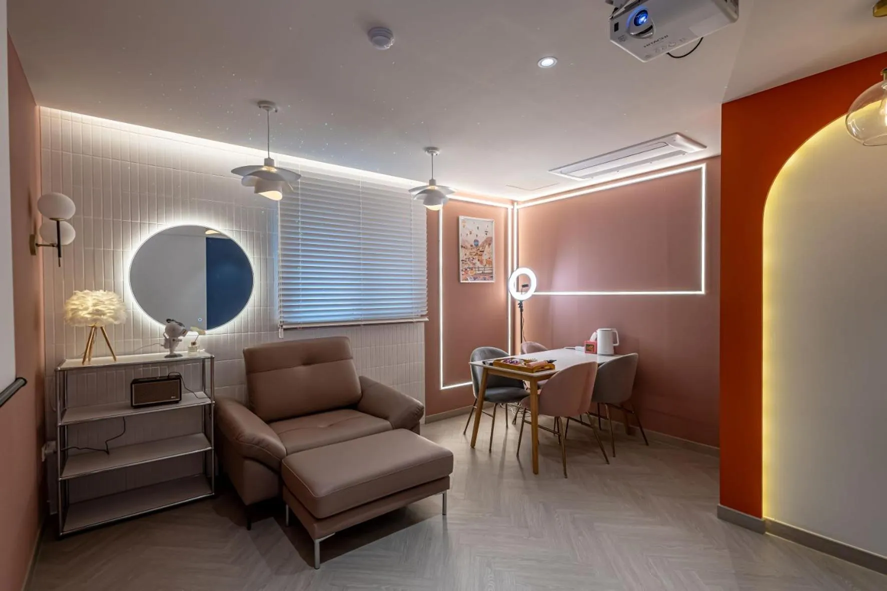 Living room in Pavilla Hotel