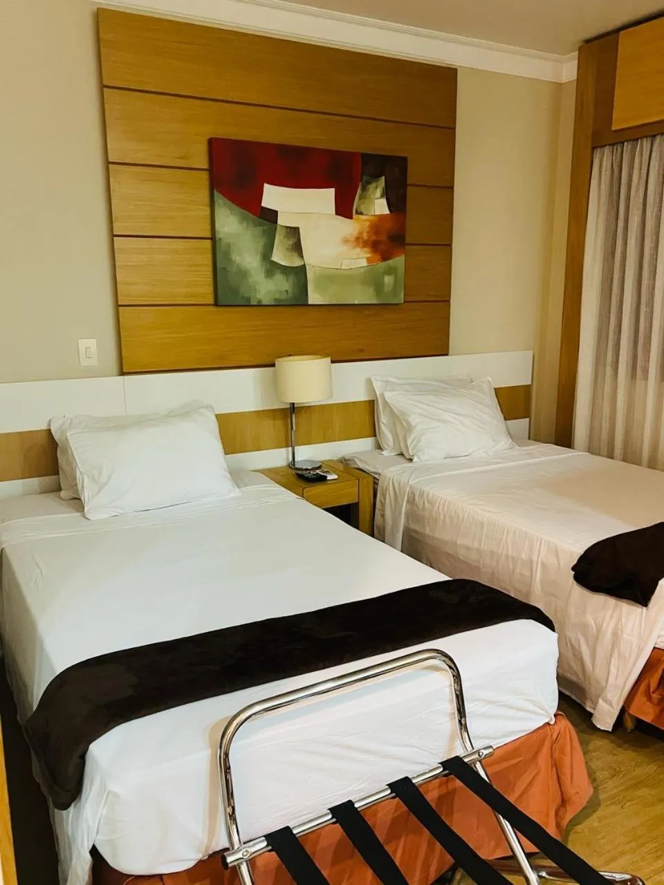 Bed in Quarto de hotel de luxo Congonhas