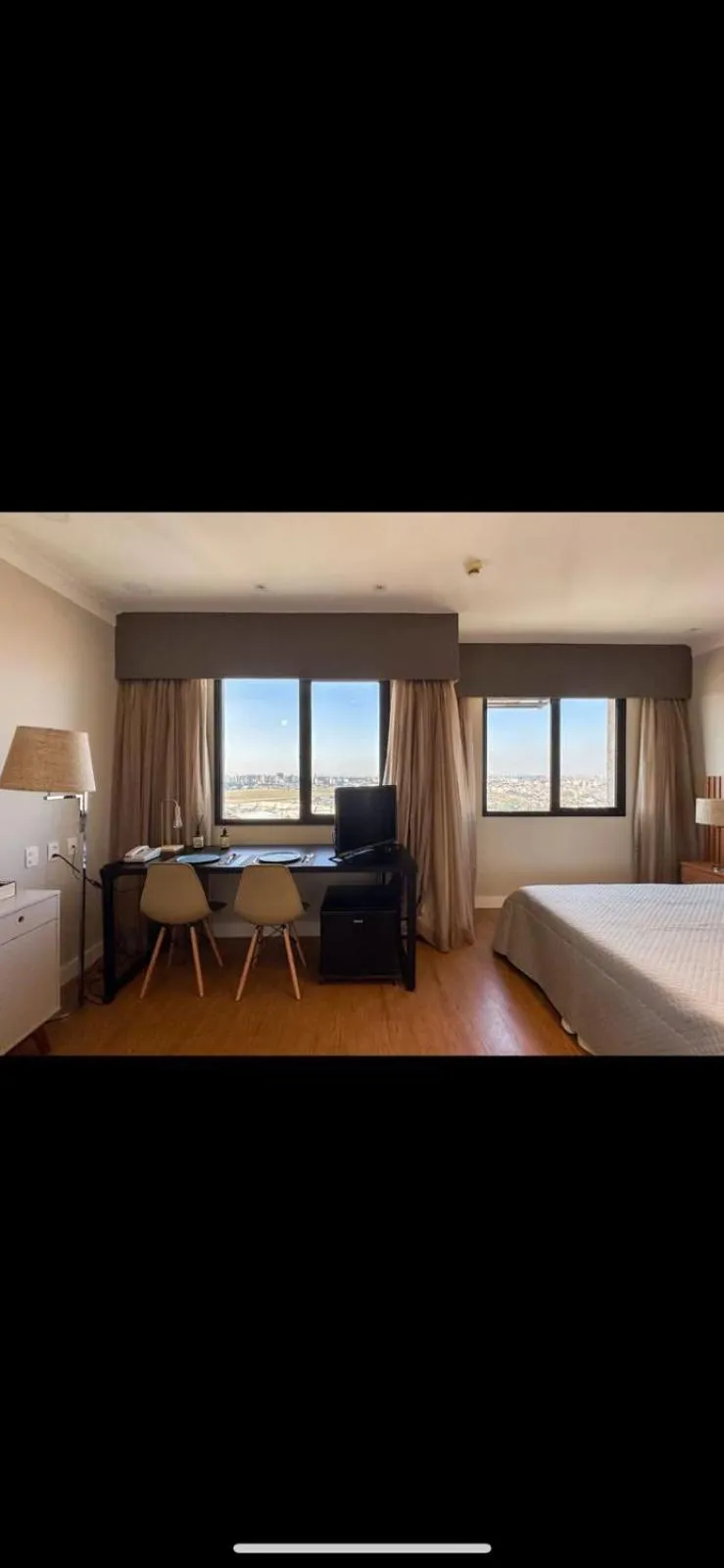 Bed in Quarto de hotel de luxo Congonhas