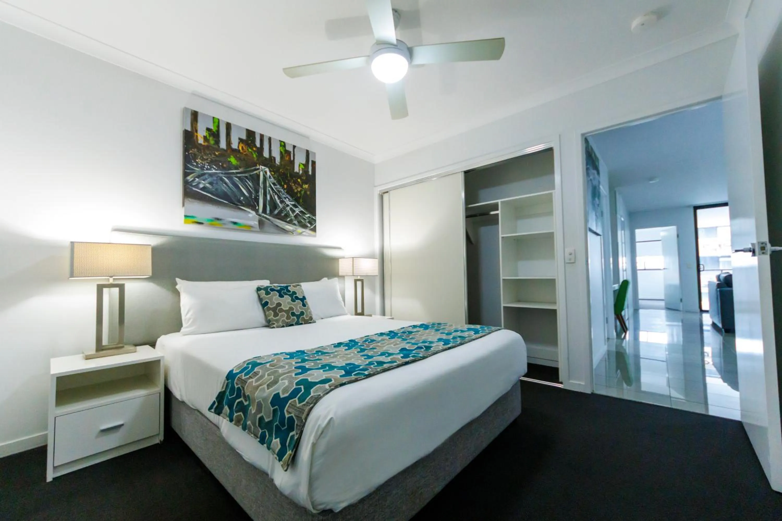 Bedroom, Bed in Atrio Apartments