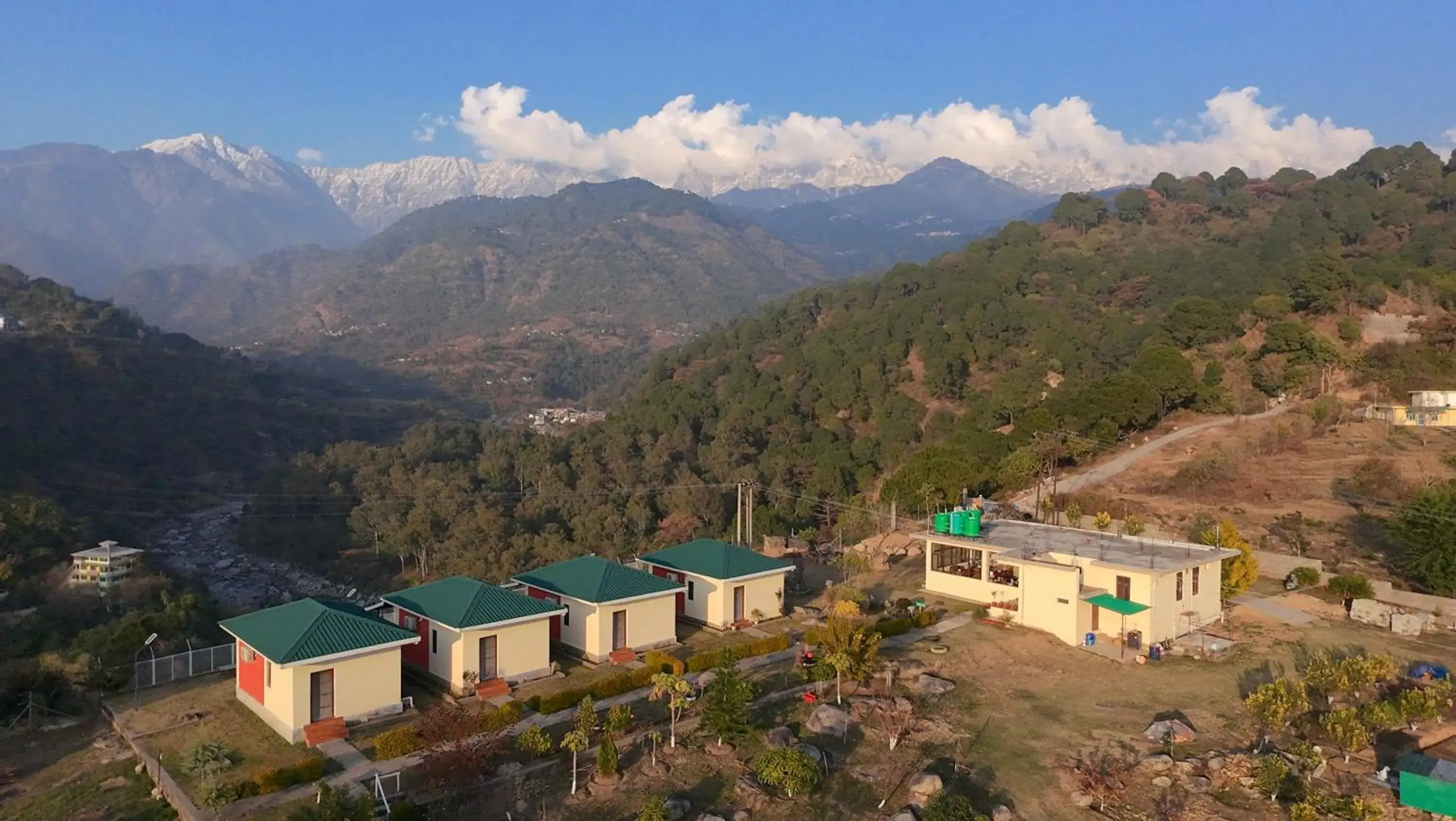 Property building in Dhauladhar View Village Resort Property building in Dhauladhar View Village Resort
