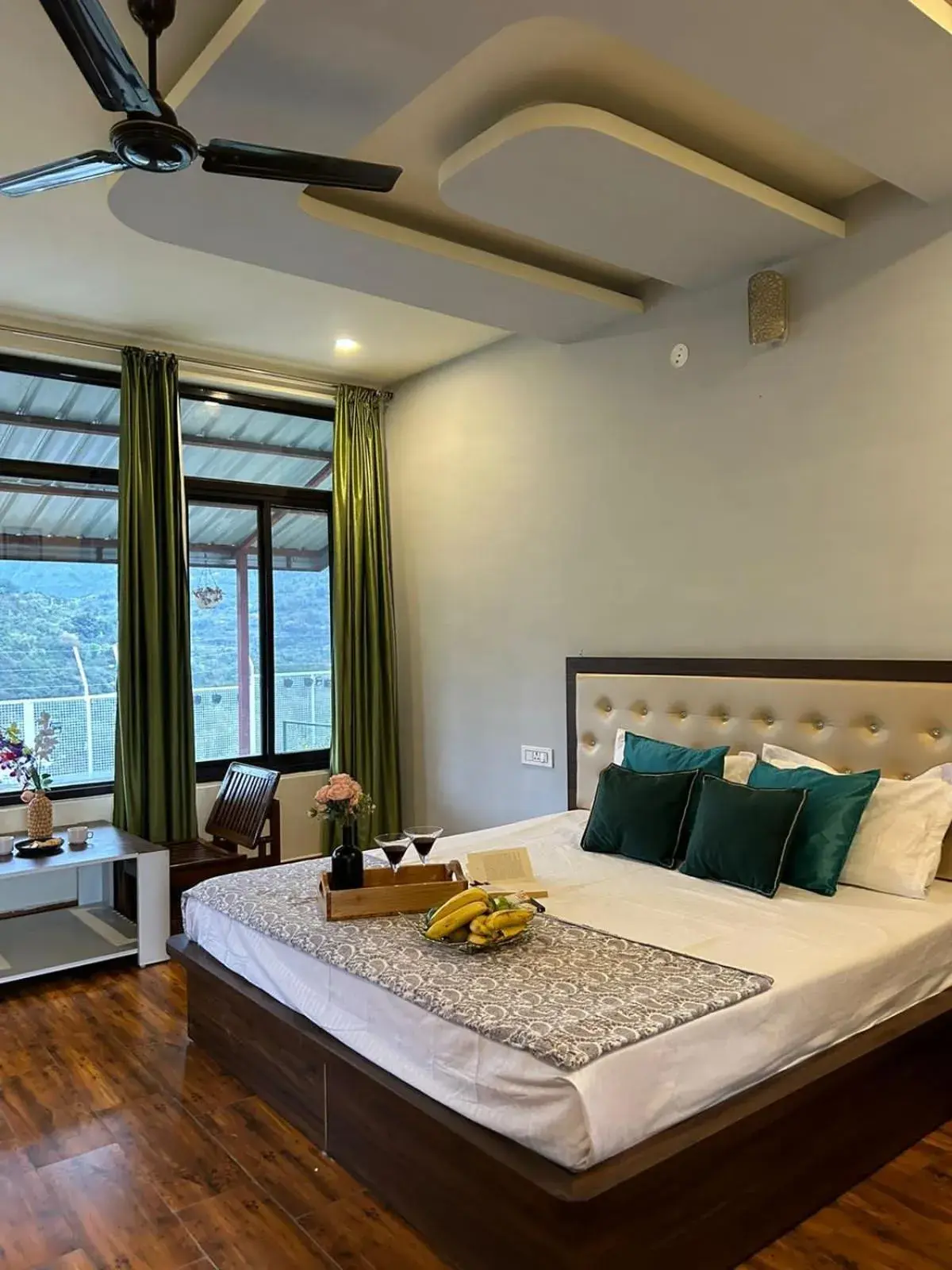 Bed in Dhauladhar View Village Resort Bed in Dhauladhar View Village Resort