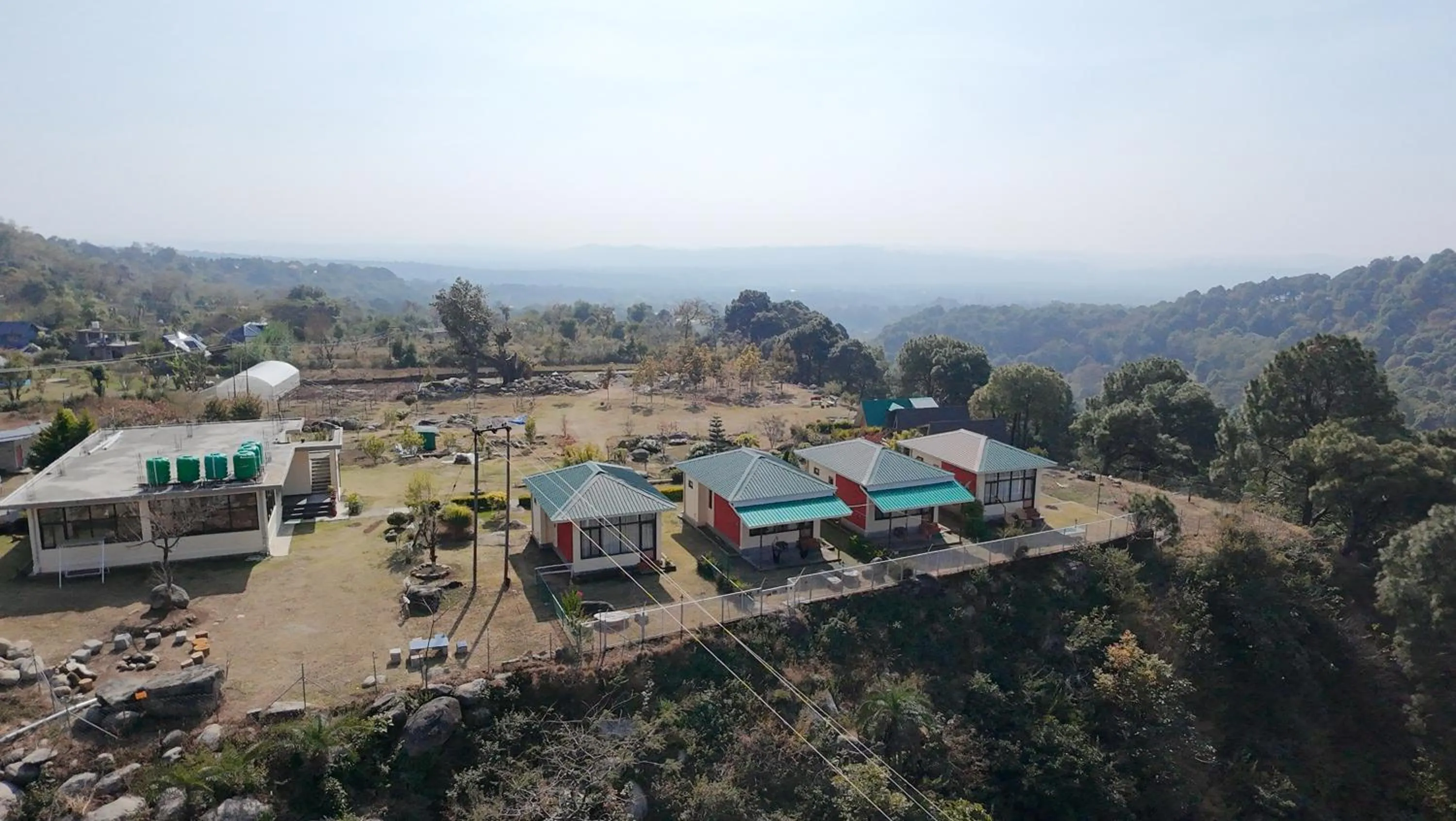 Bird's eye view in Dhauladhar View Village Resort
