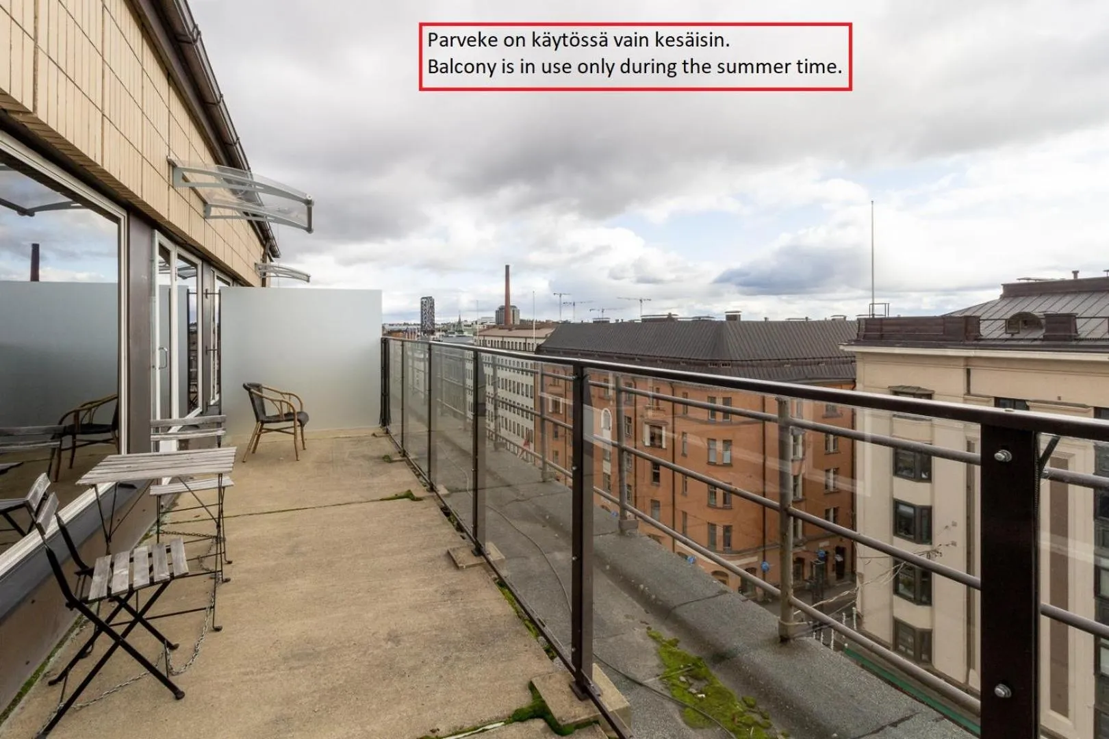 Balcony/Terrace in Forenom Aparthotel Tampere