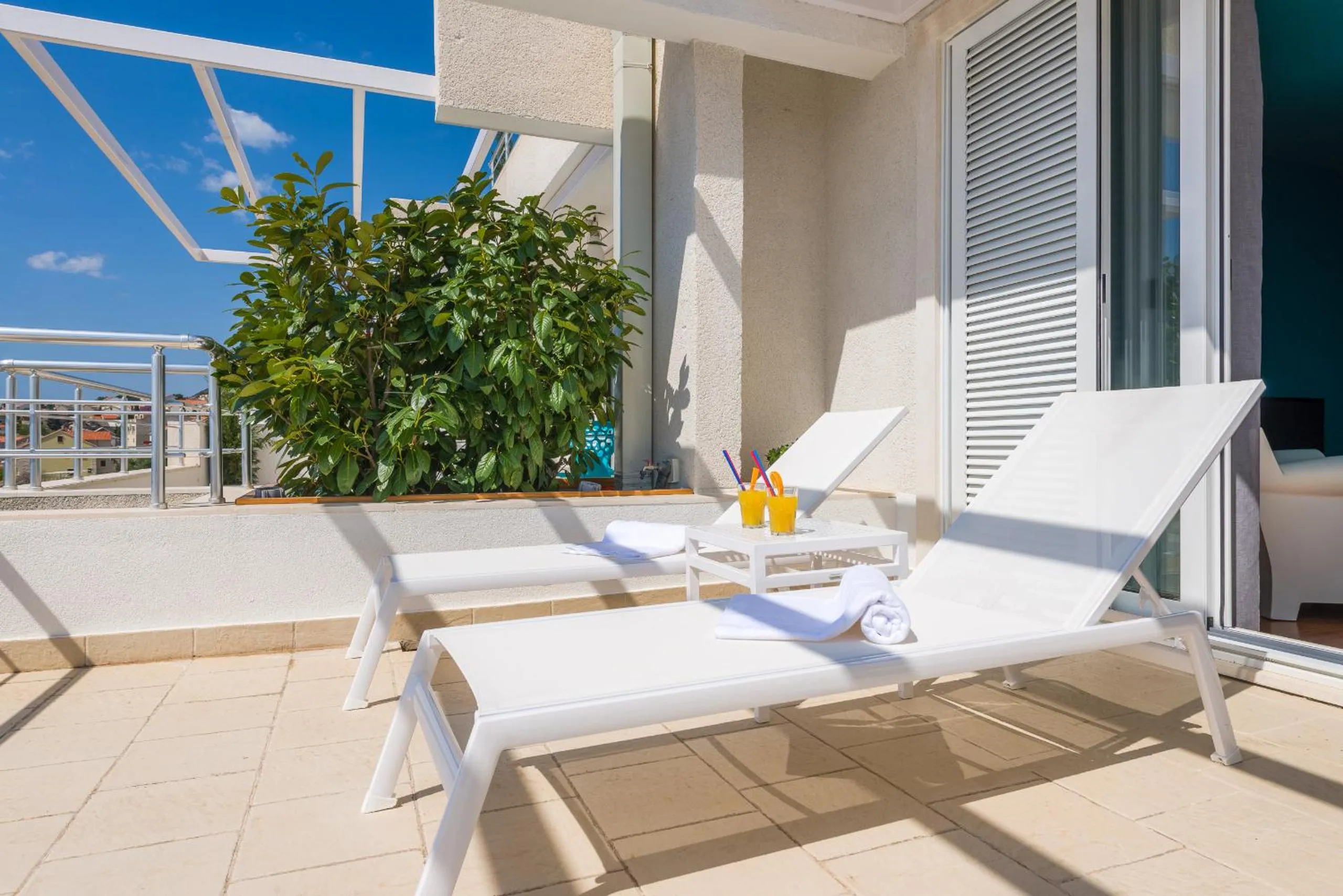 Balcony/Terrace in Apartments Villa Azzurra Bol