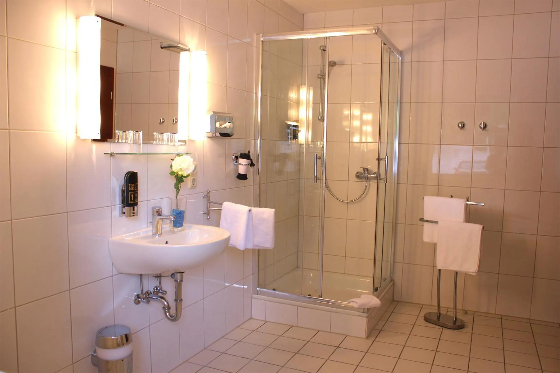 Shower in Hotel Altenwerder Hof