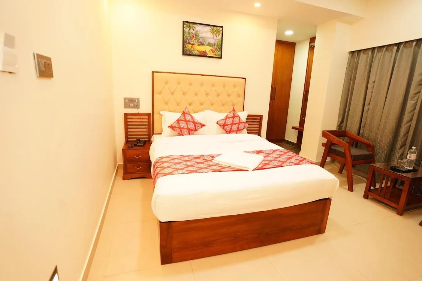 Bedroom, Bed in Saavees Residency