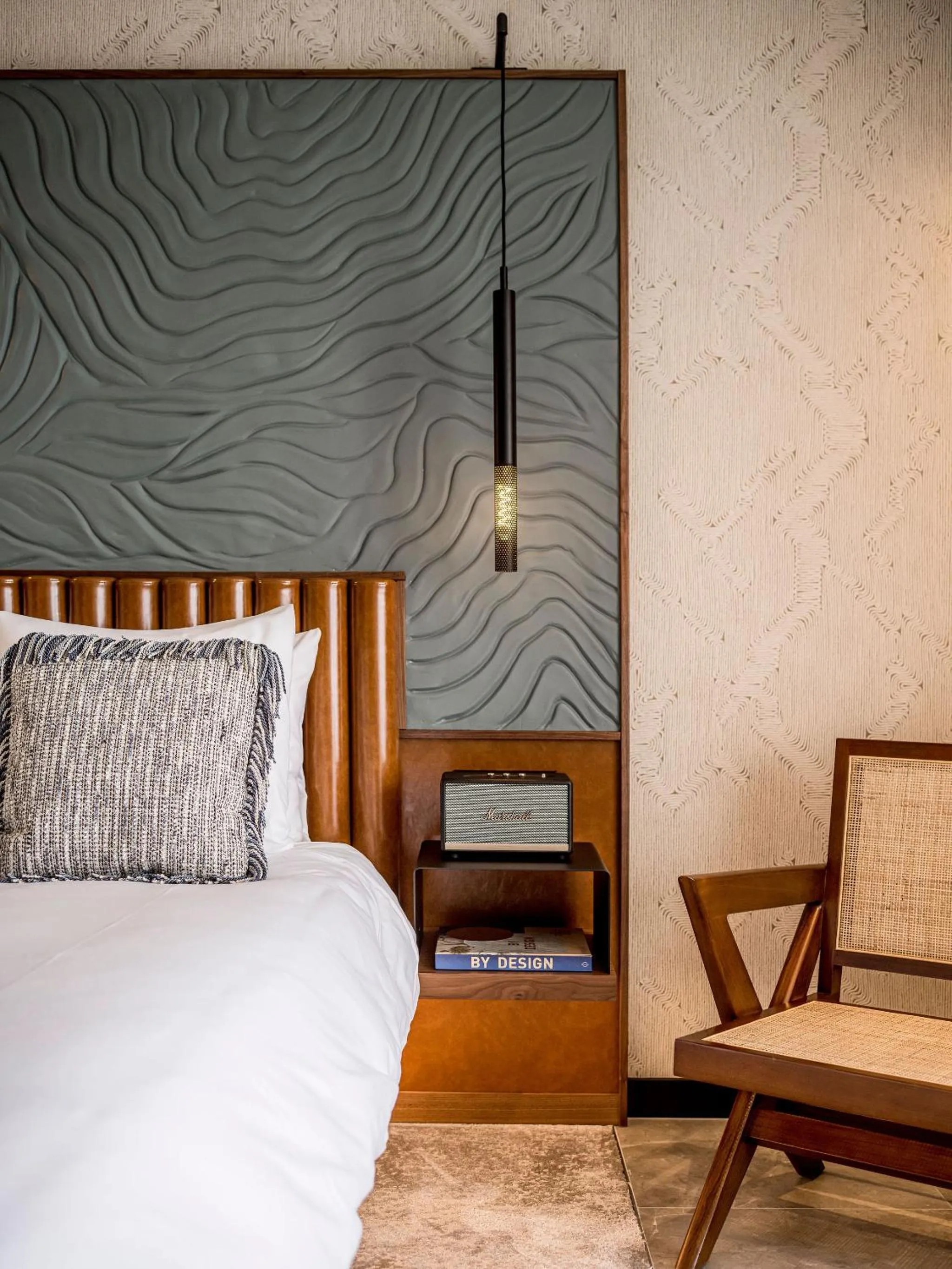 Decorative detail, Bed in Alexander Hotel