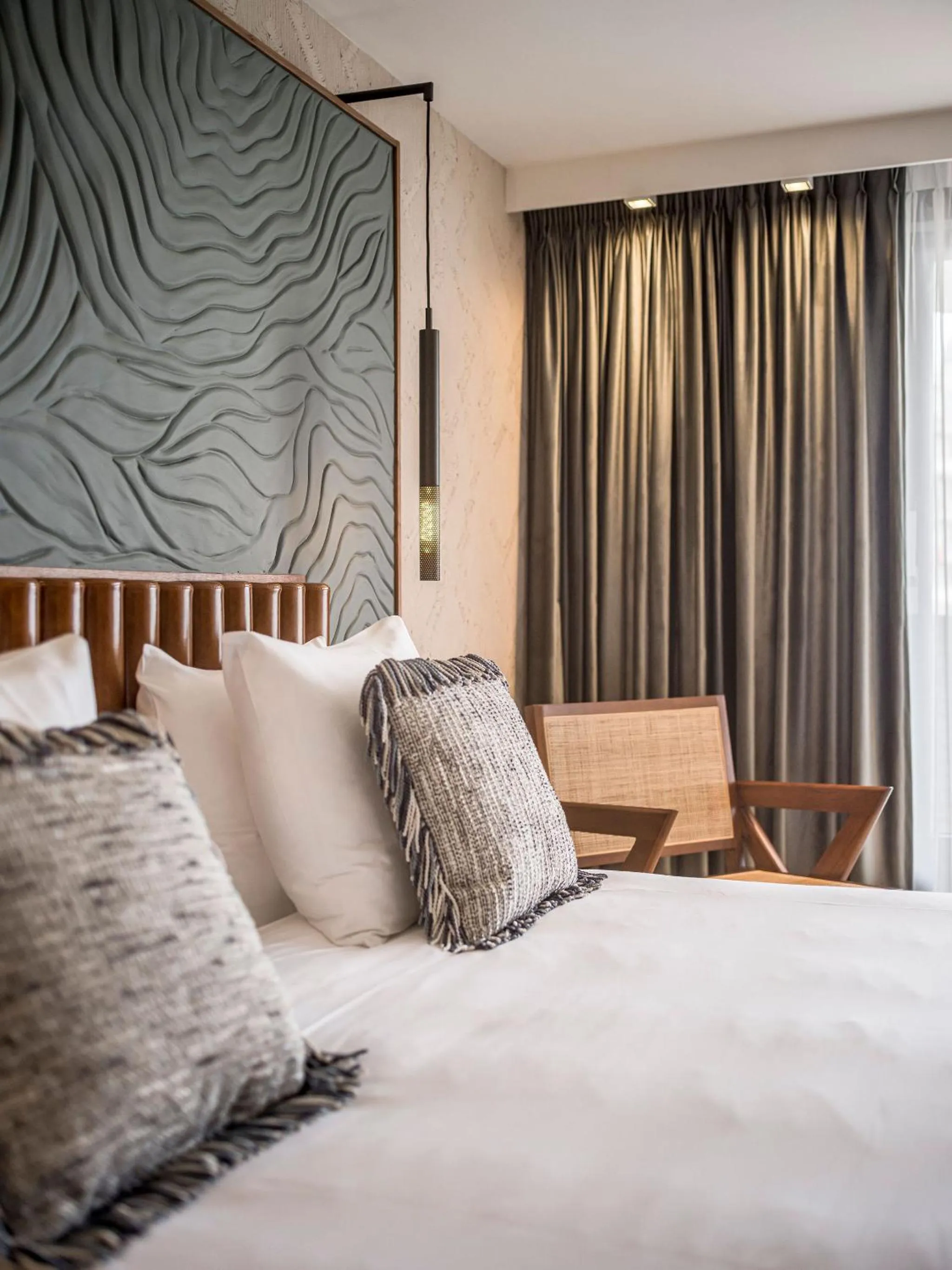 Decorative detail, Bed in Alexander Hotel