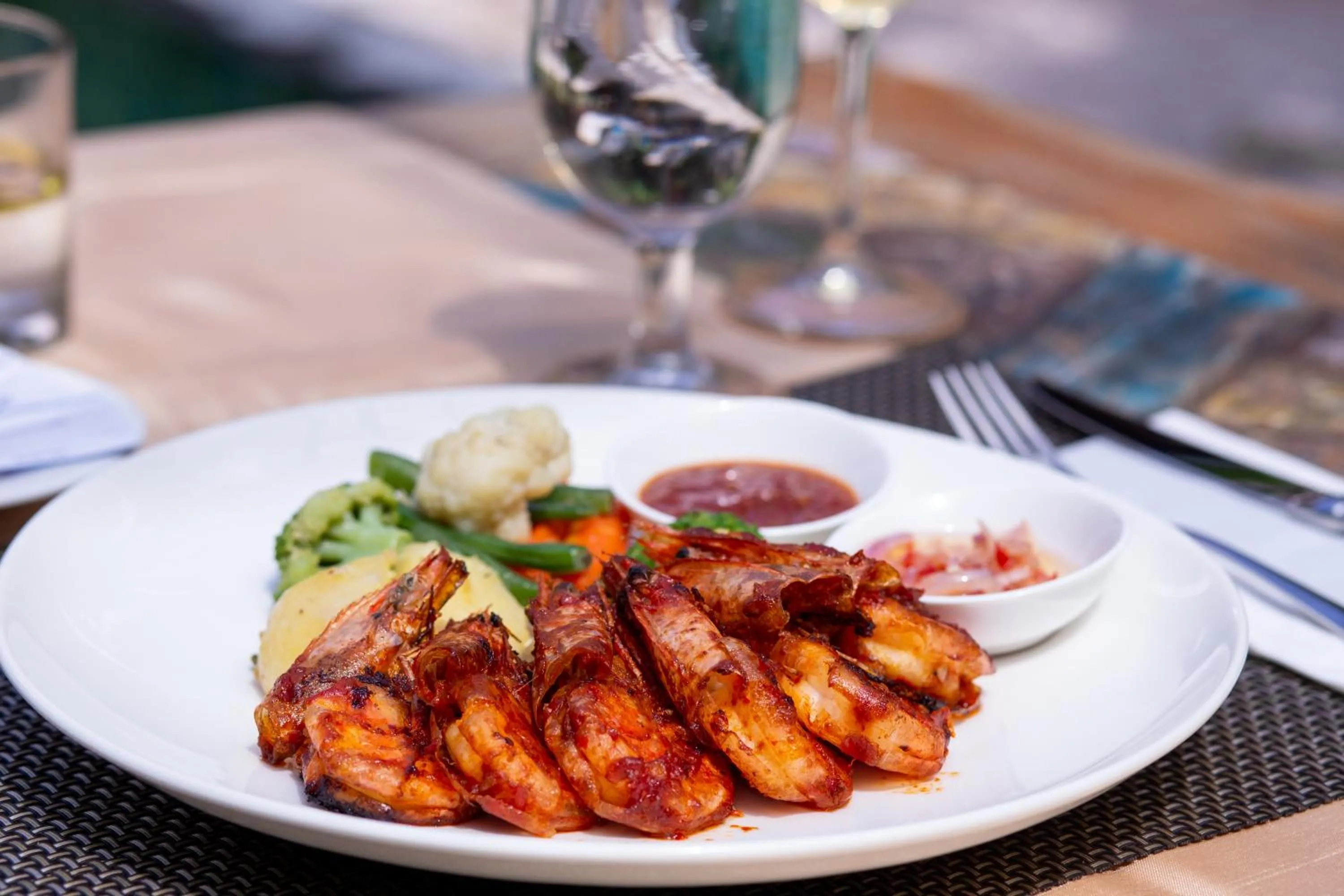 Food close-up in Awatara Boutique Resort Ubud