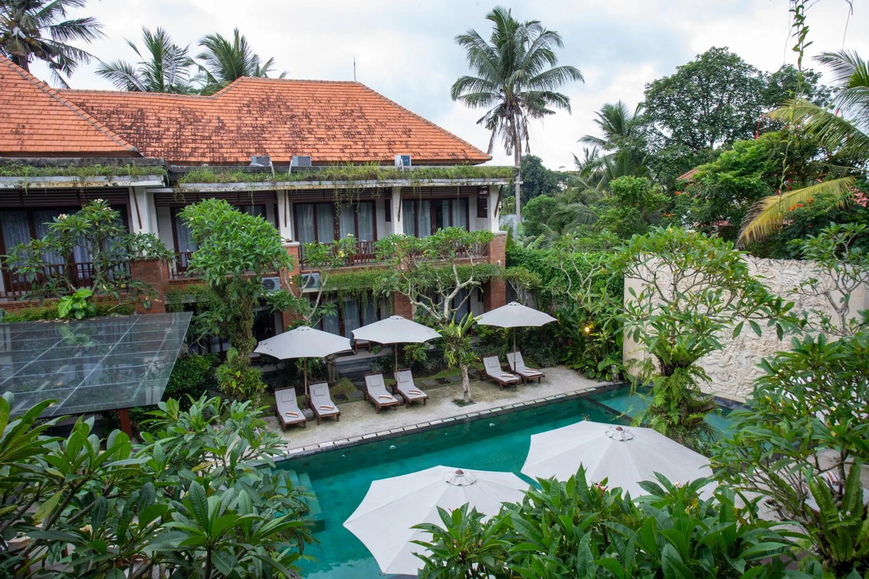 Pool view in Awatara Boutique Resort Ubud