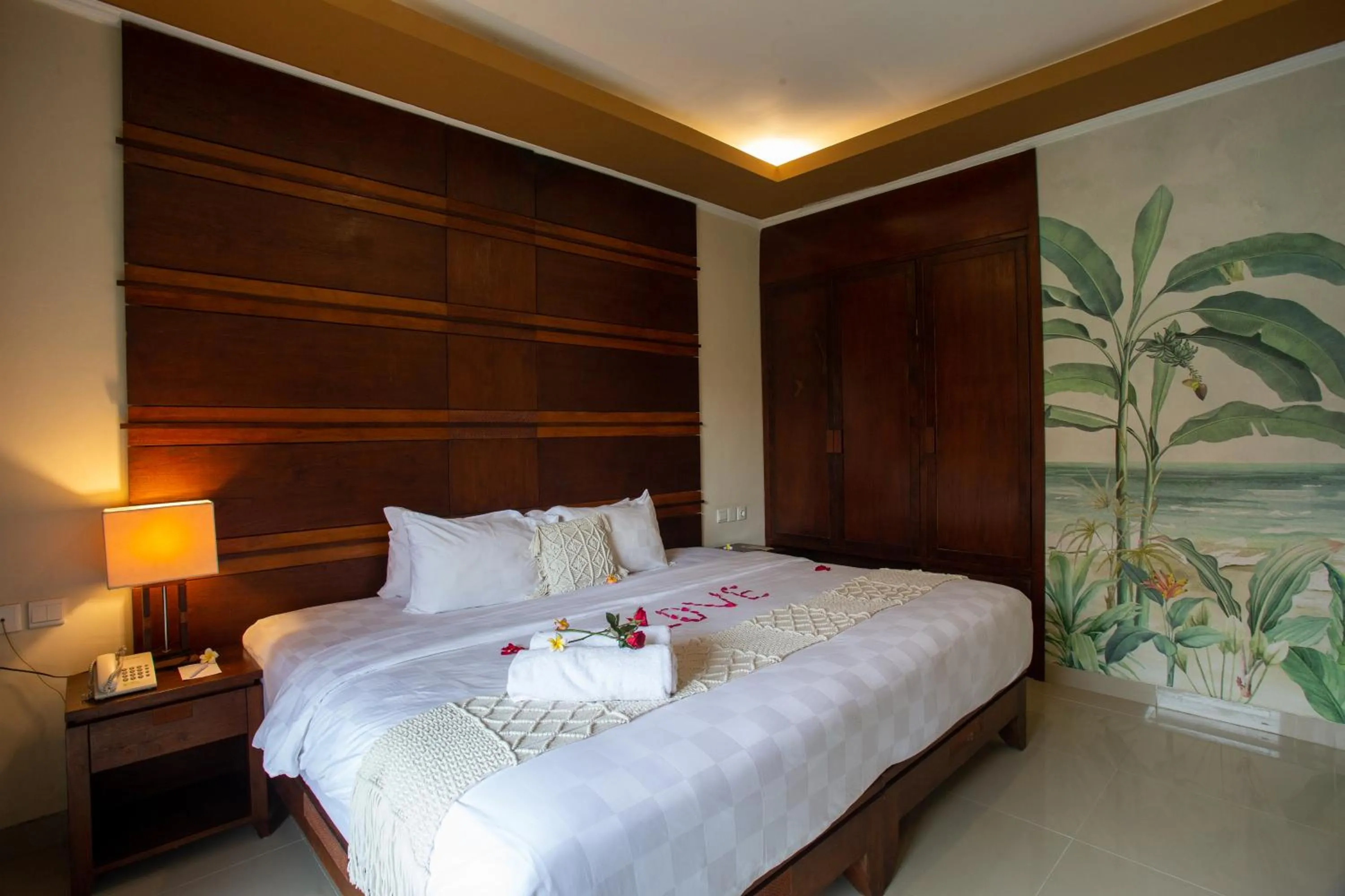 Bed in Awatara Boutique Resort Ubud