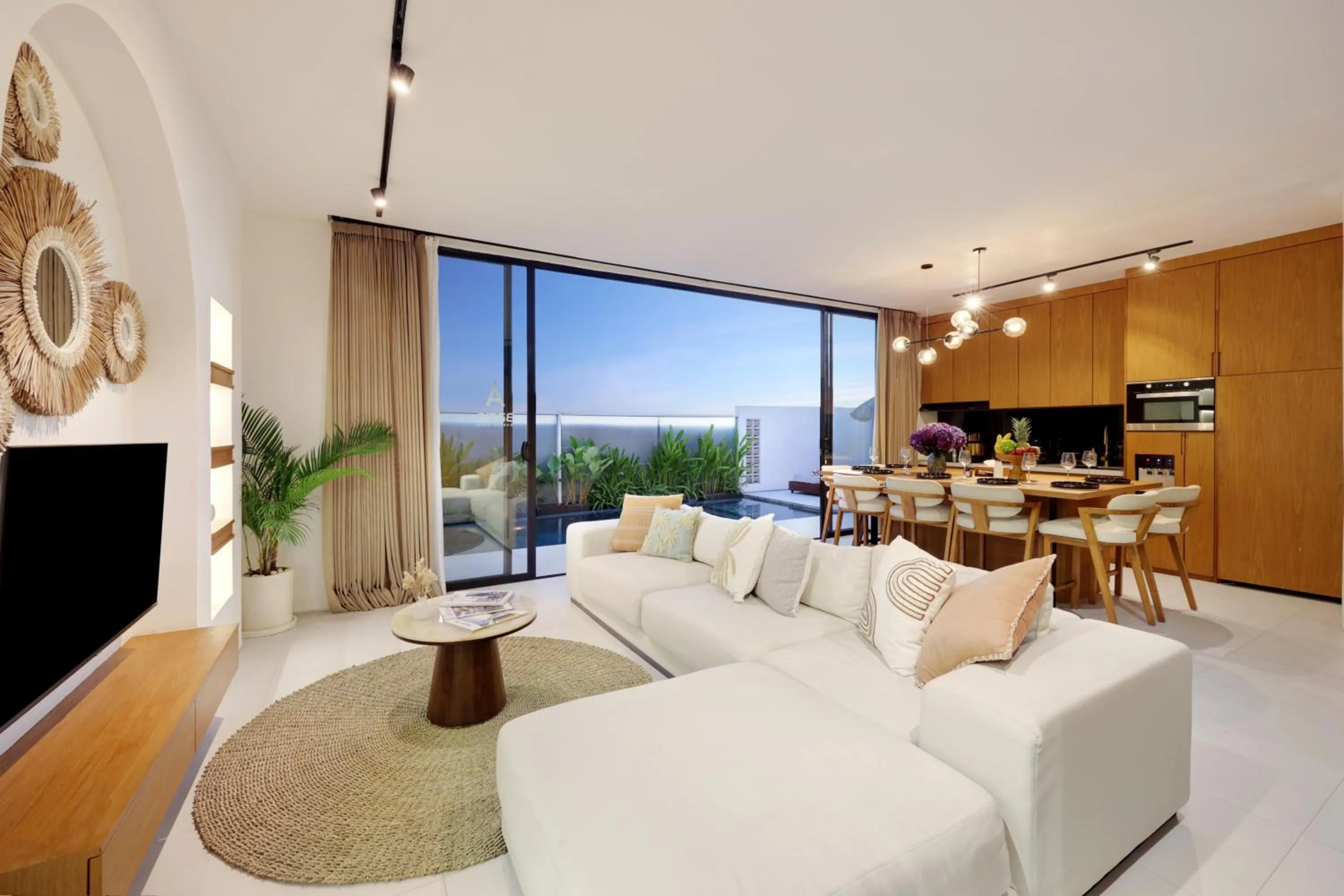 Living room in Garden Villa Pererenan by BREIG