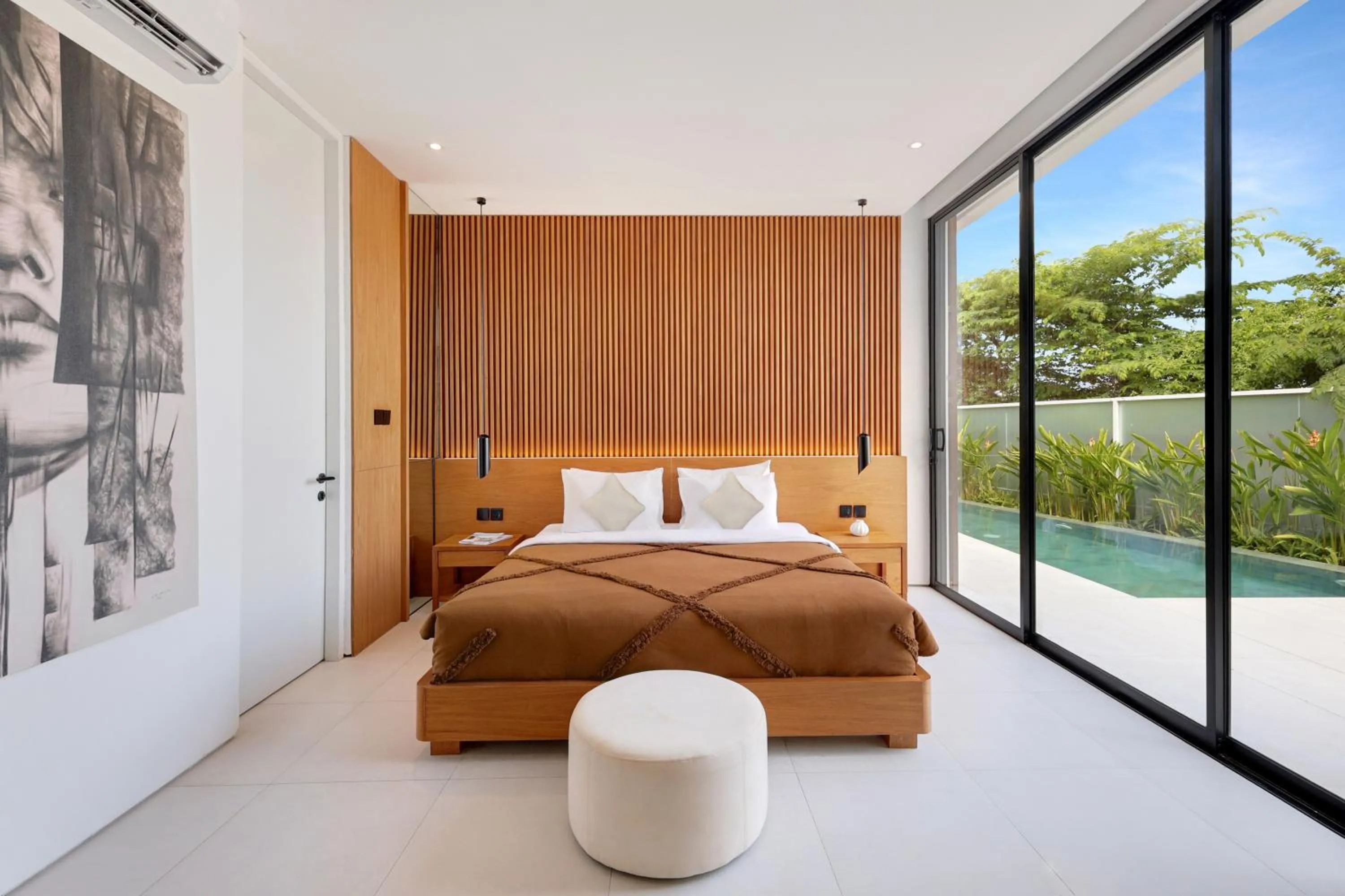 Bed in Garden Villa Pererenan by BREIG