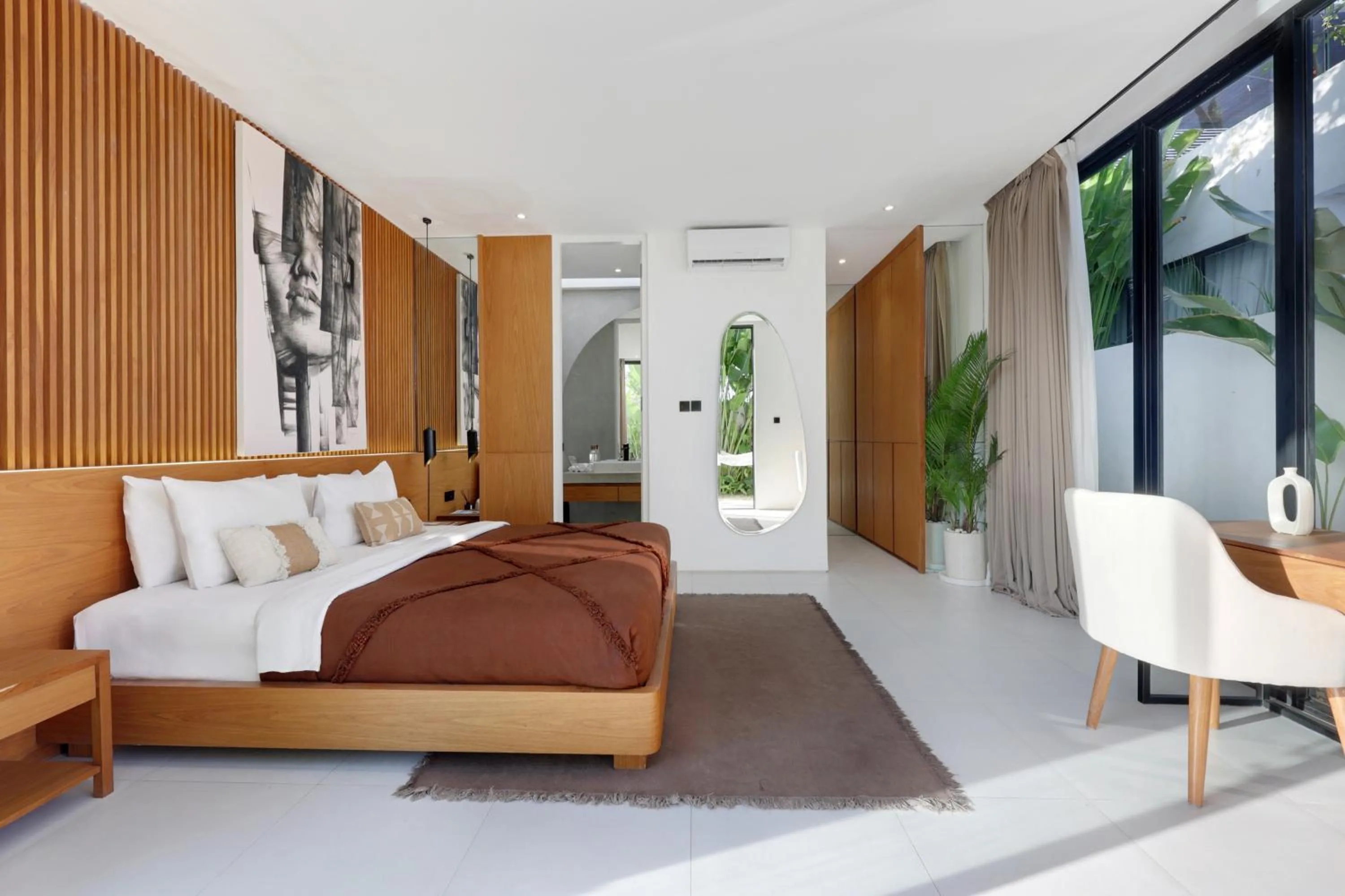 Bed in Garden Villa Pererenan by BREIG