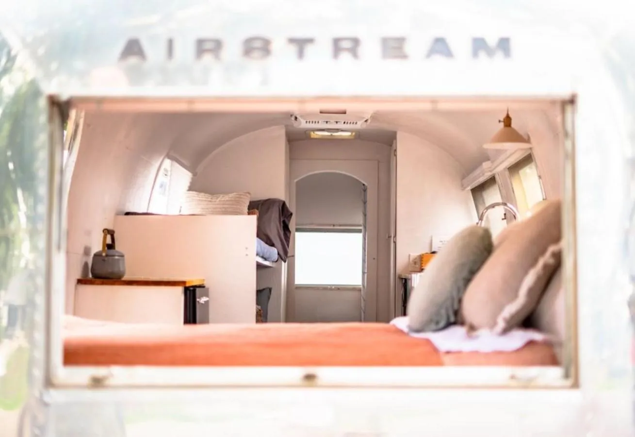 Bed in Corduroy Lodge