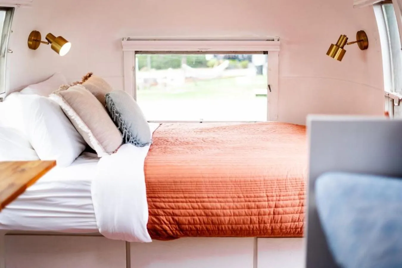 Bed in Corduroy Lodge