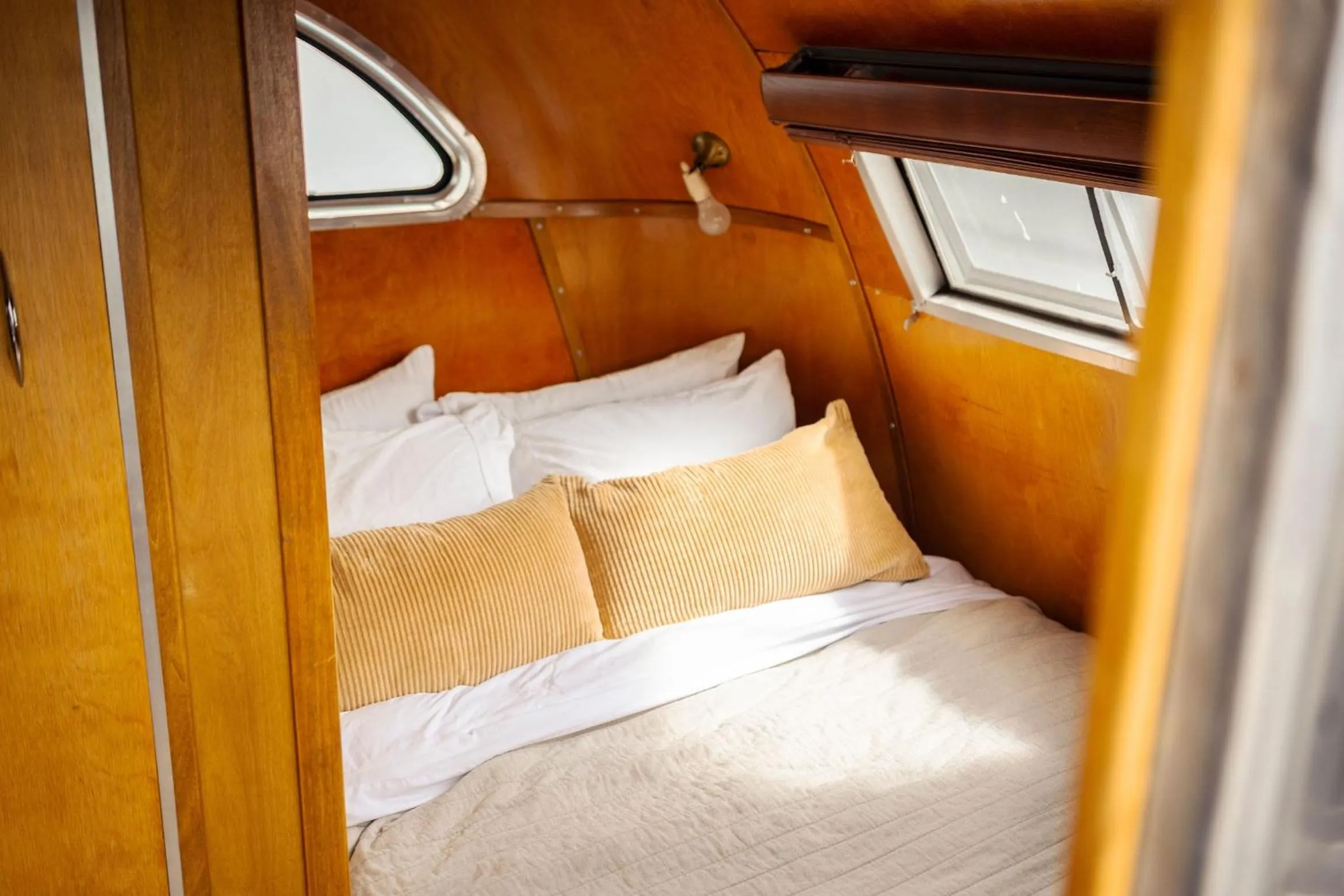 Bed in Corduroy Lodge