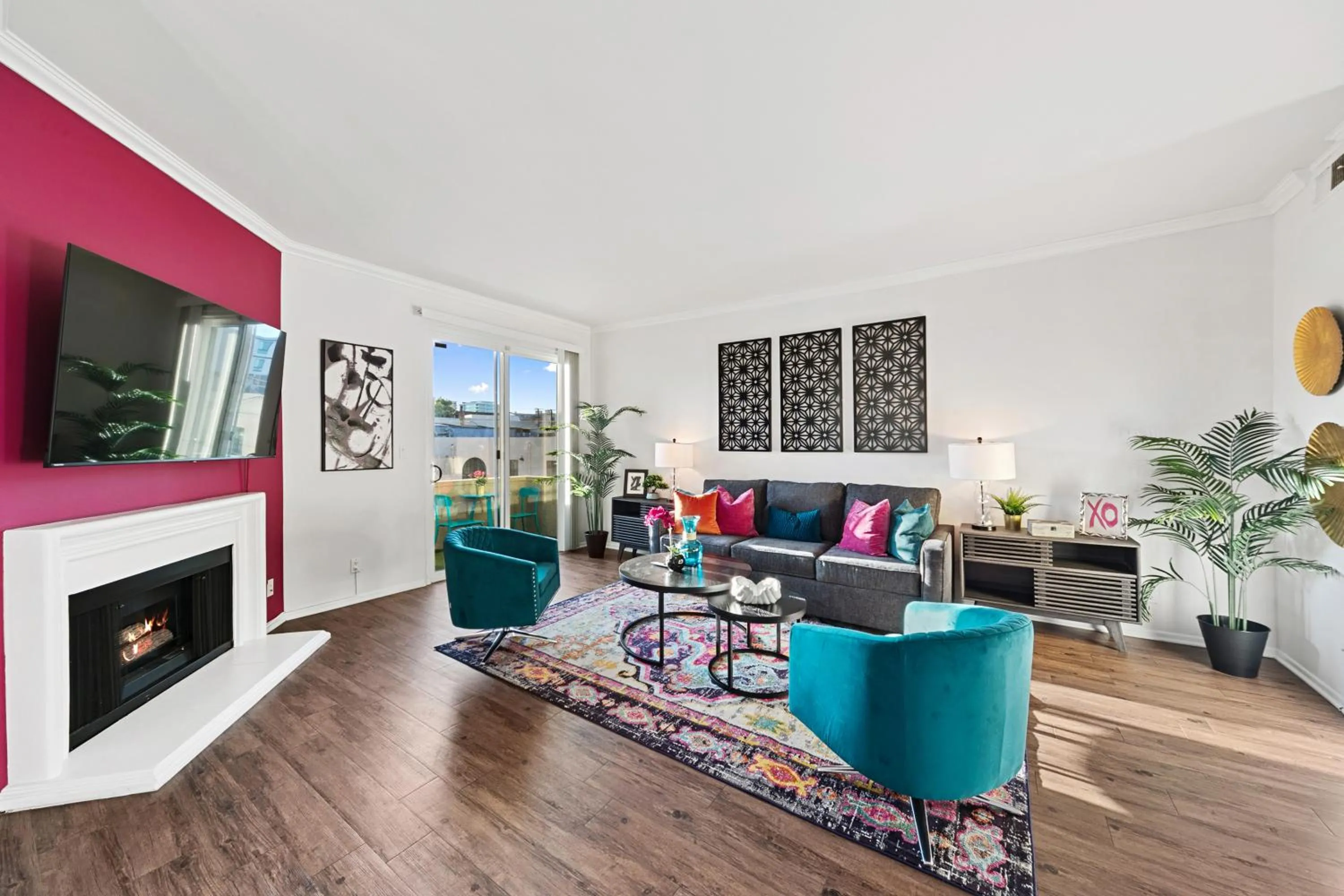 Living room in Beverly Hills Chic 2 bed 2bath with Patio and Parking 309